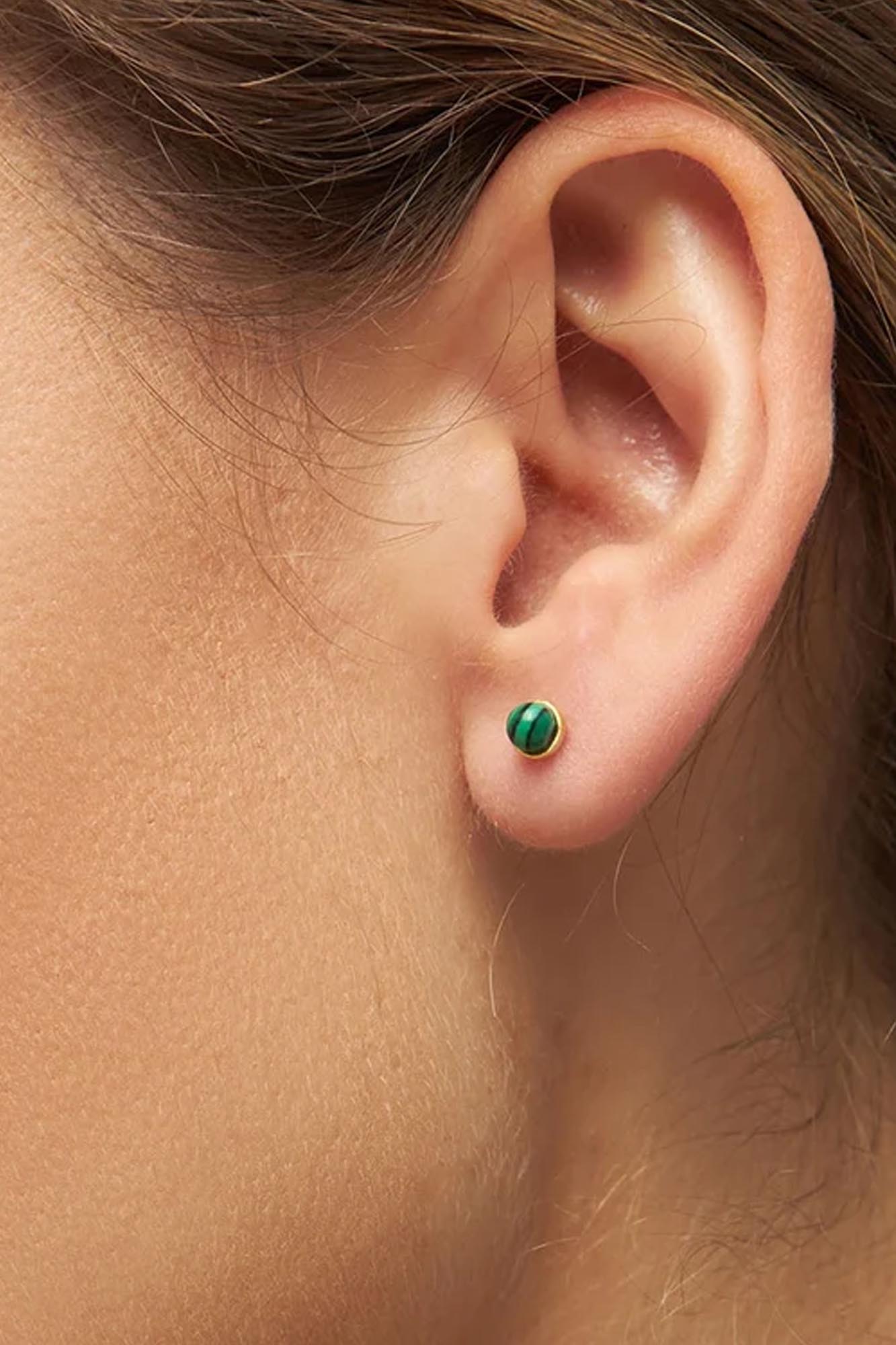 Pendiente de 1 pieza PIEDRA NATURAL GREEN