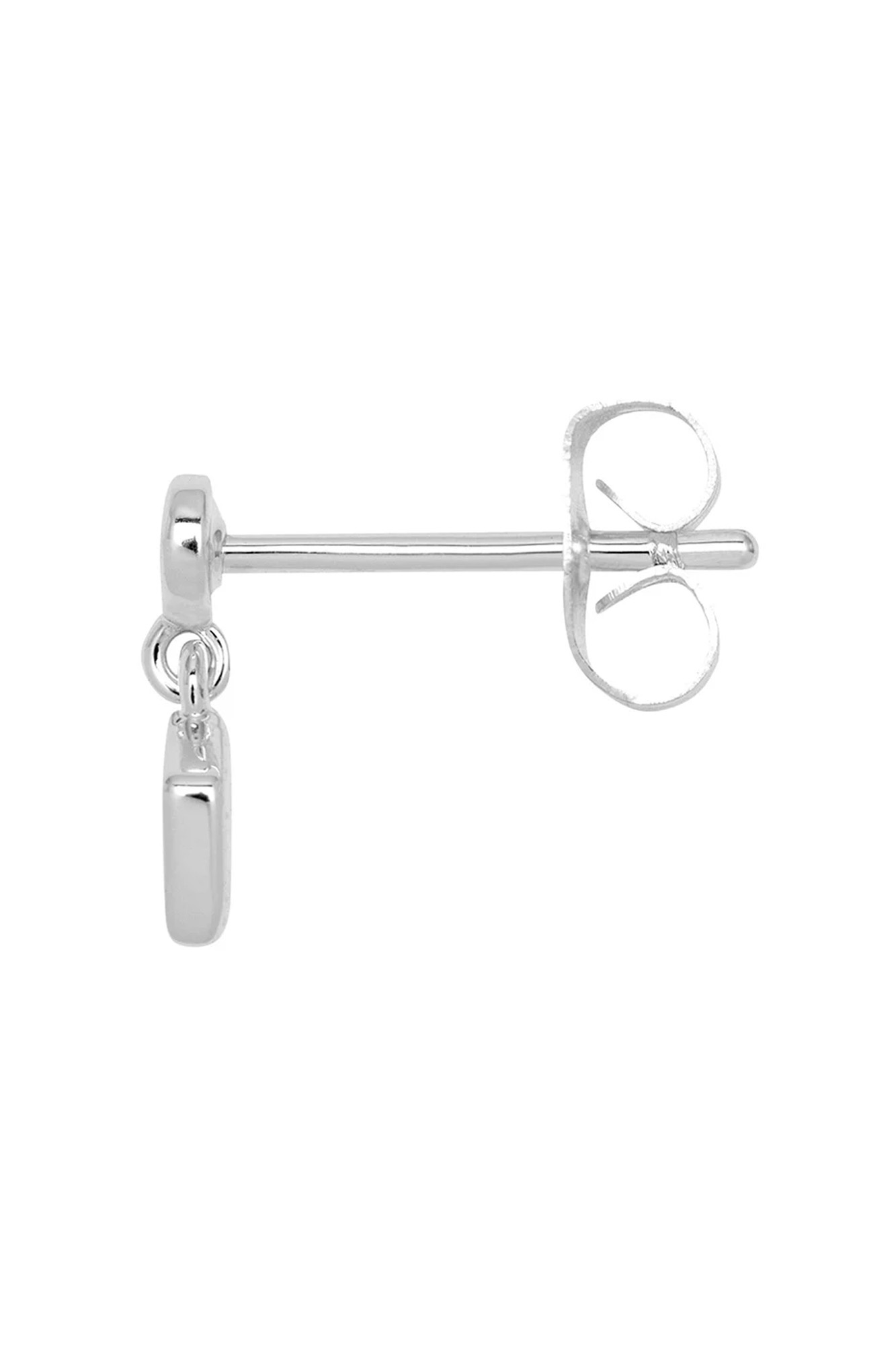 Pendiente de 1 pieza bañado en plata CONFETI - Imagen 4