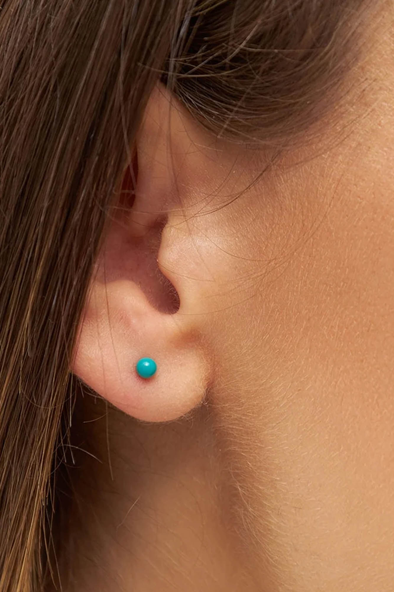 Pendiente esmaltado 1 pieza BALL PETROL - Imagen 3