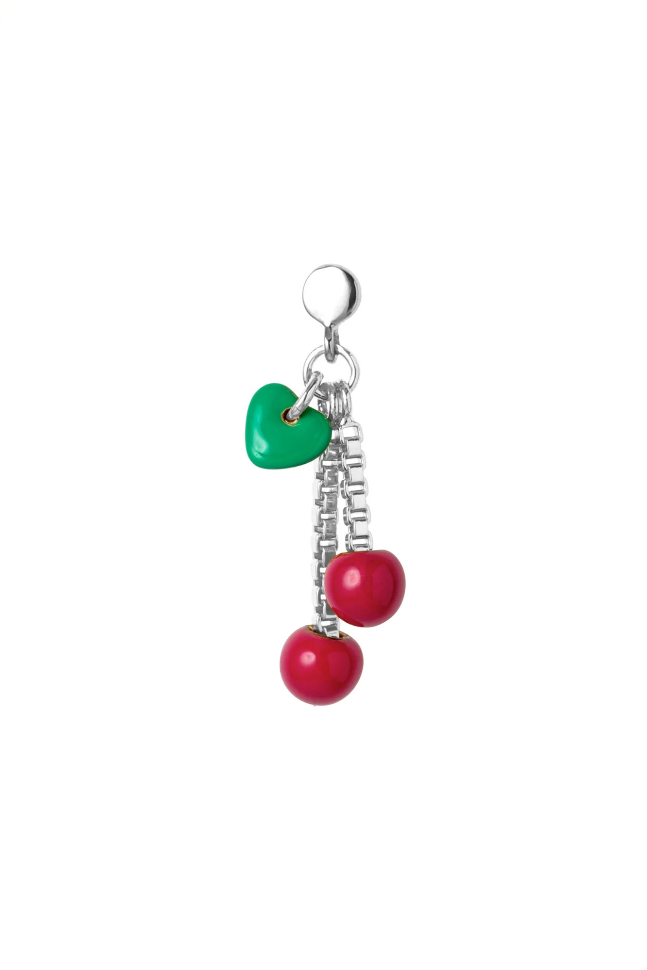 Pendiente largo 1 pieza CHERRY SILVER