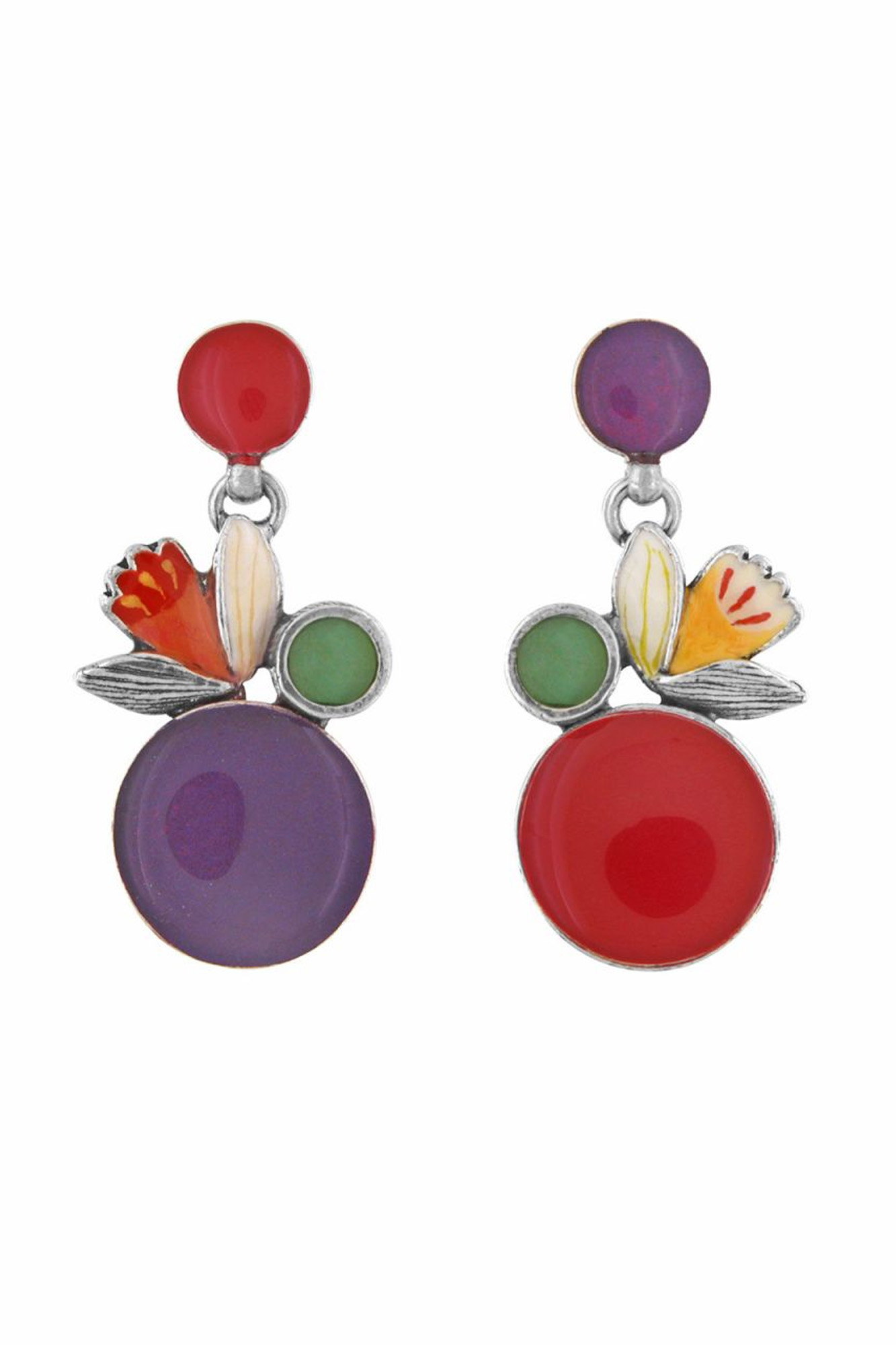 Pendientes asimétricos JONQUILLE PUCES