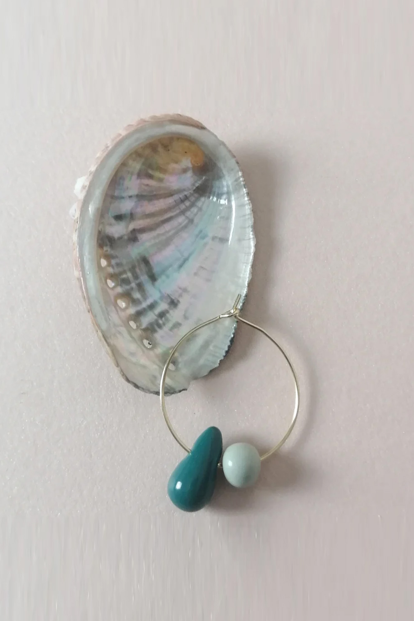 Pendientes de cerámica PERSEIDAS VERDE