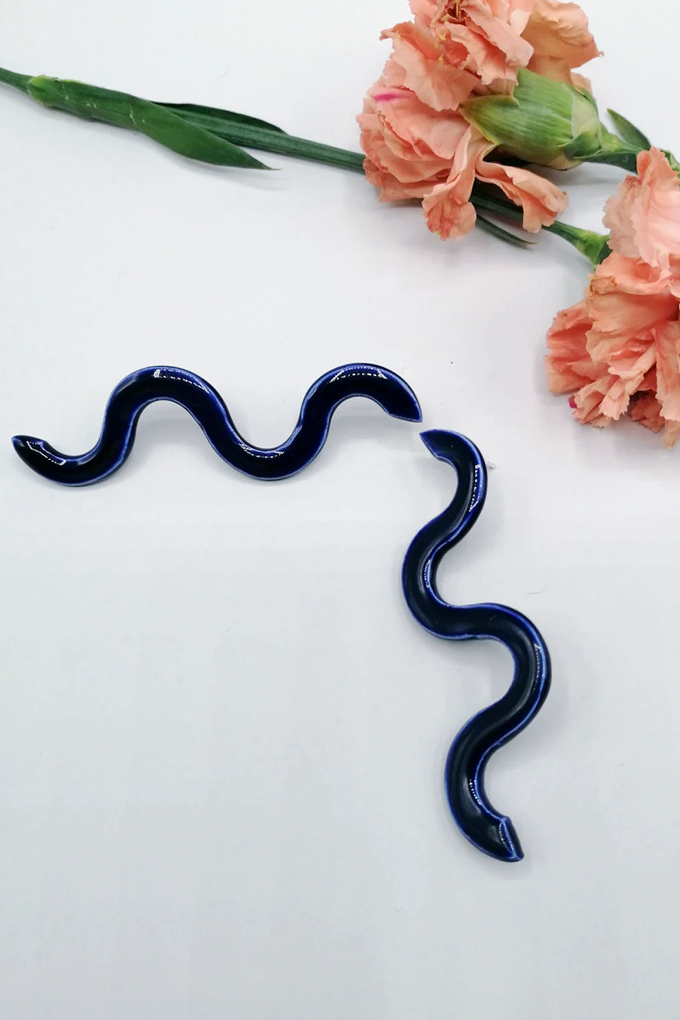 Pendientes de cerámica POISON IVY NEGRO