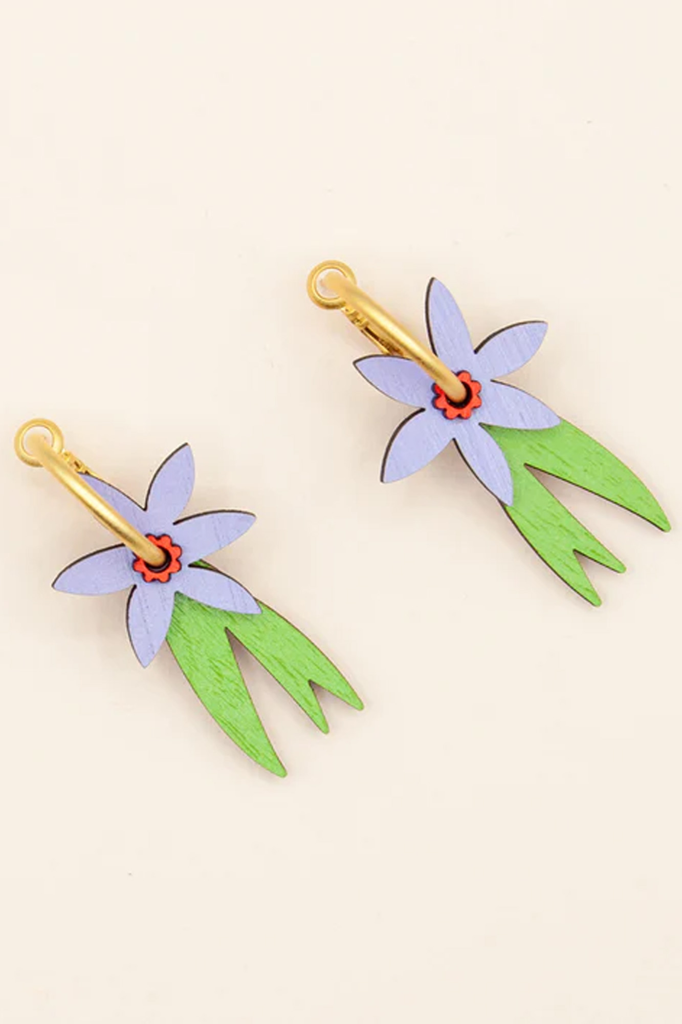 Pendientes de madera CROCUS GLOW