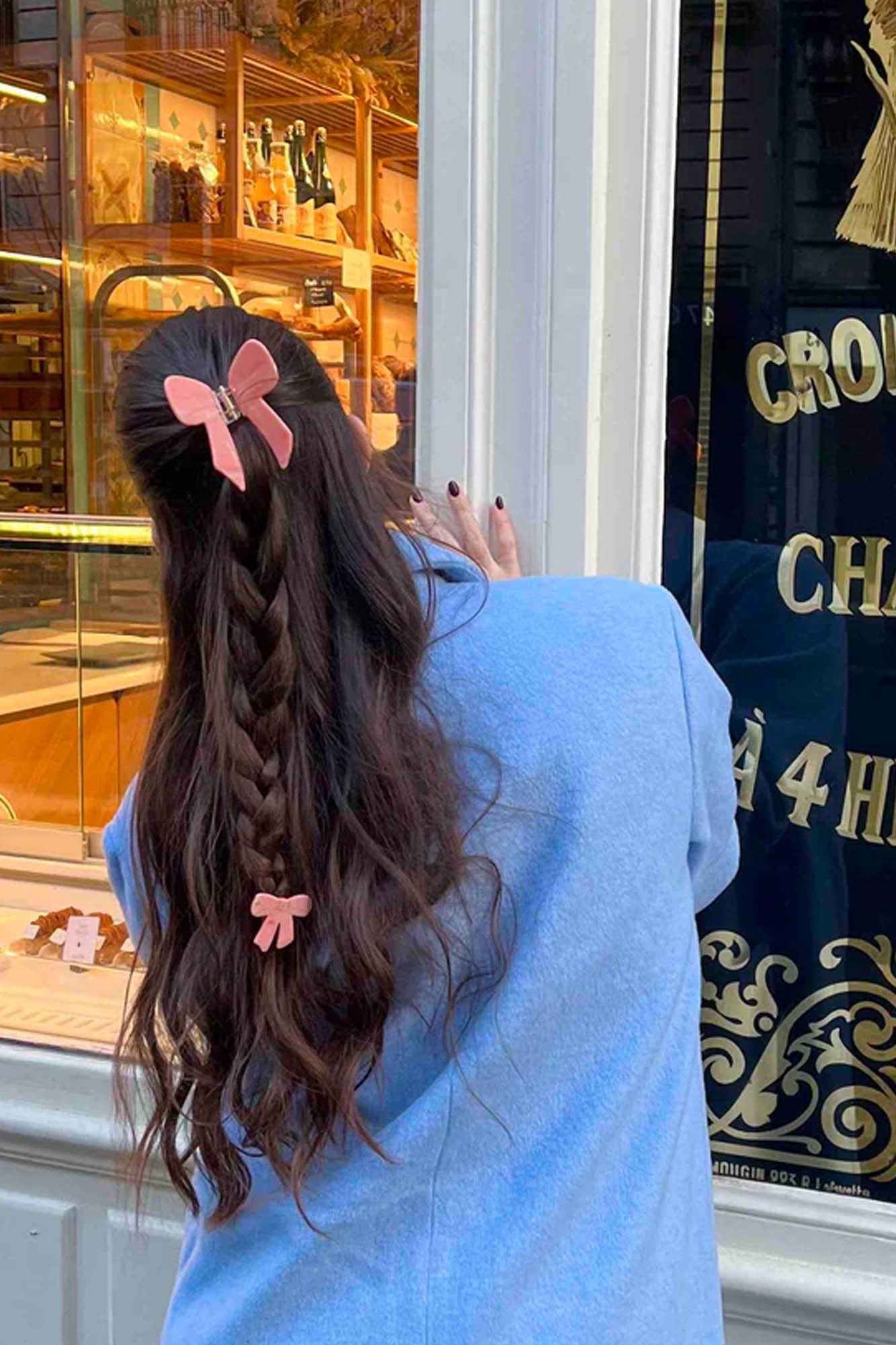 Pinza para el pelo BOW PINK