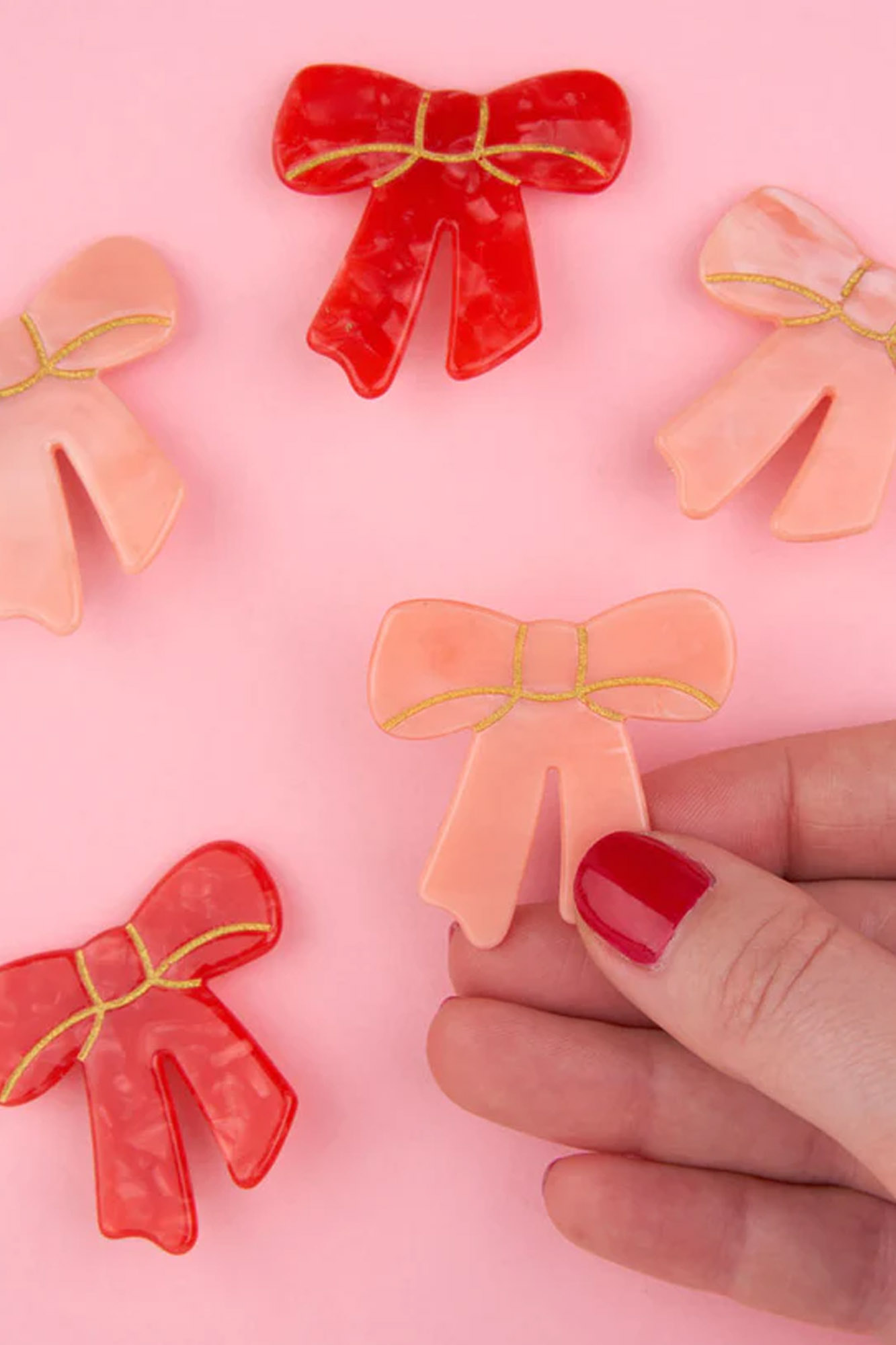 Pinza para el pelo BOW PINK CLIP