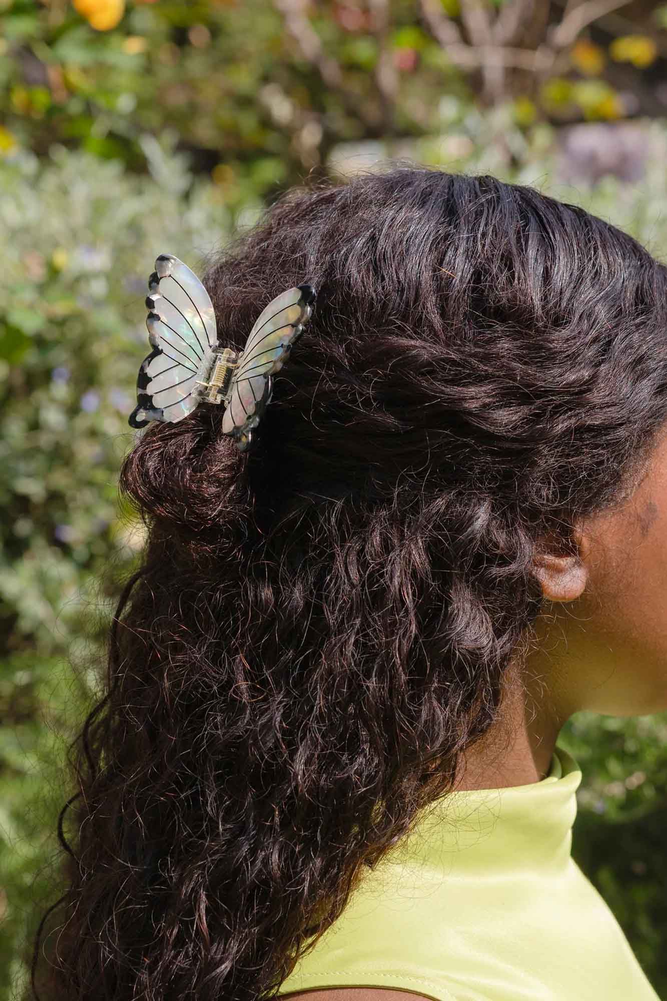 Pinza para el pelo WHITE BUTTERFLY