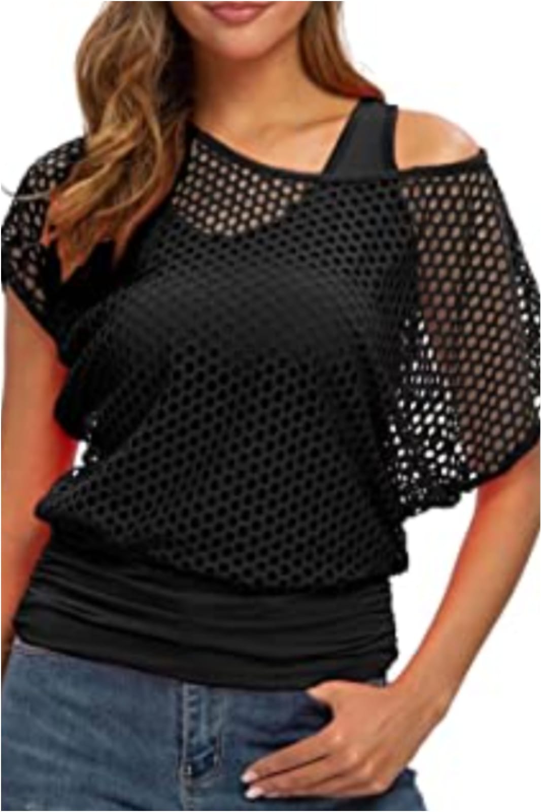 Top mujer red con básica tirantes