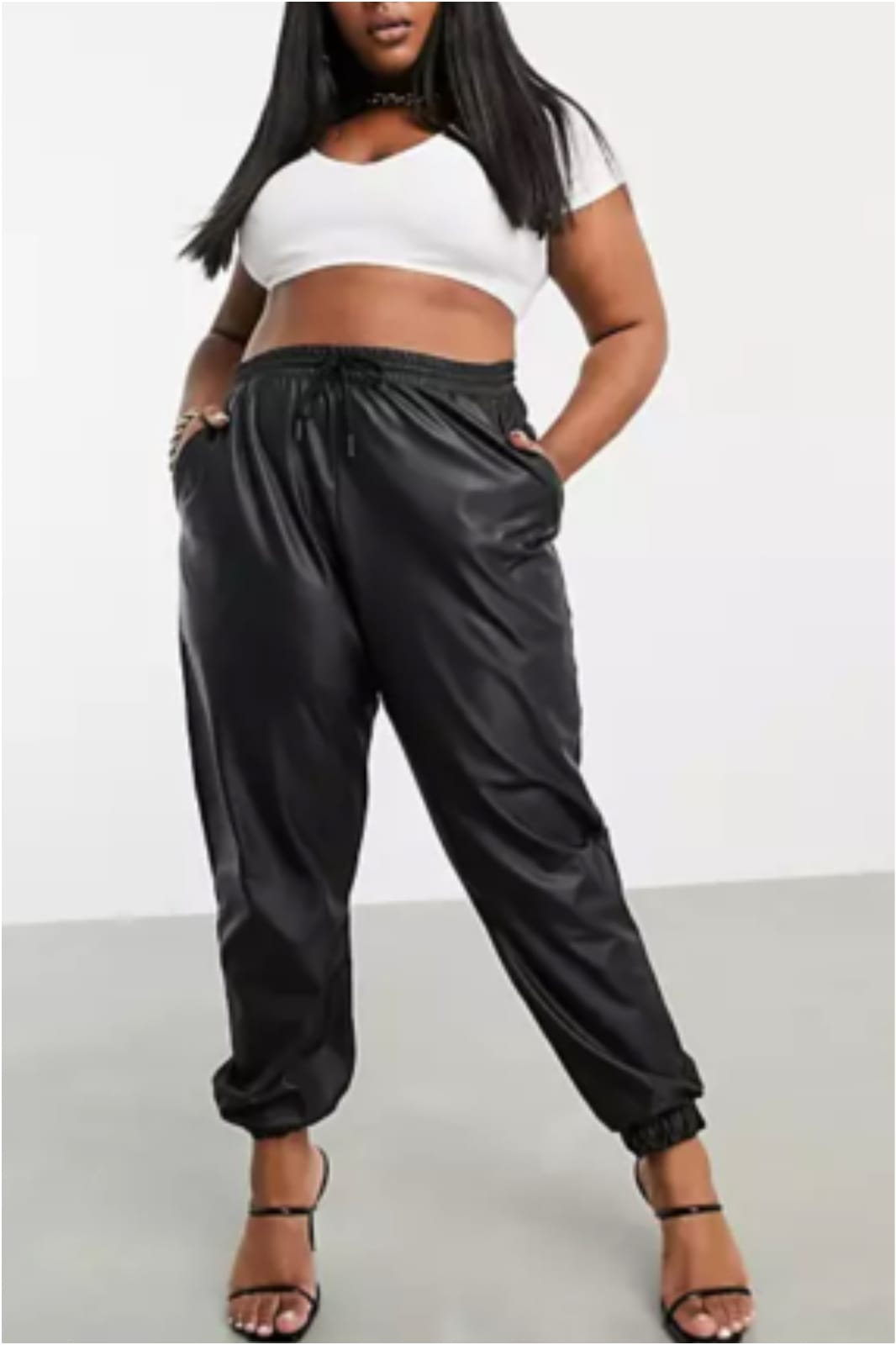 Pantalón mujer símil piel - Imagen 4