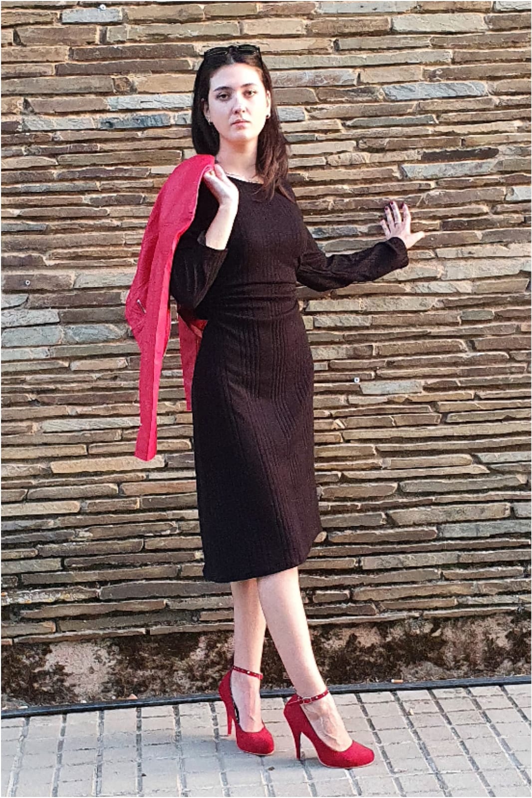 Vestido mujer punto canalé - Imagen 3