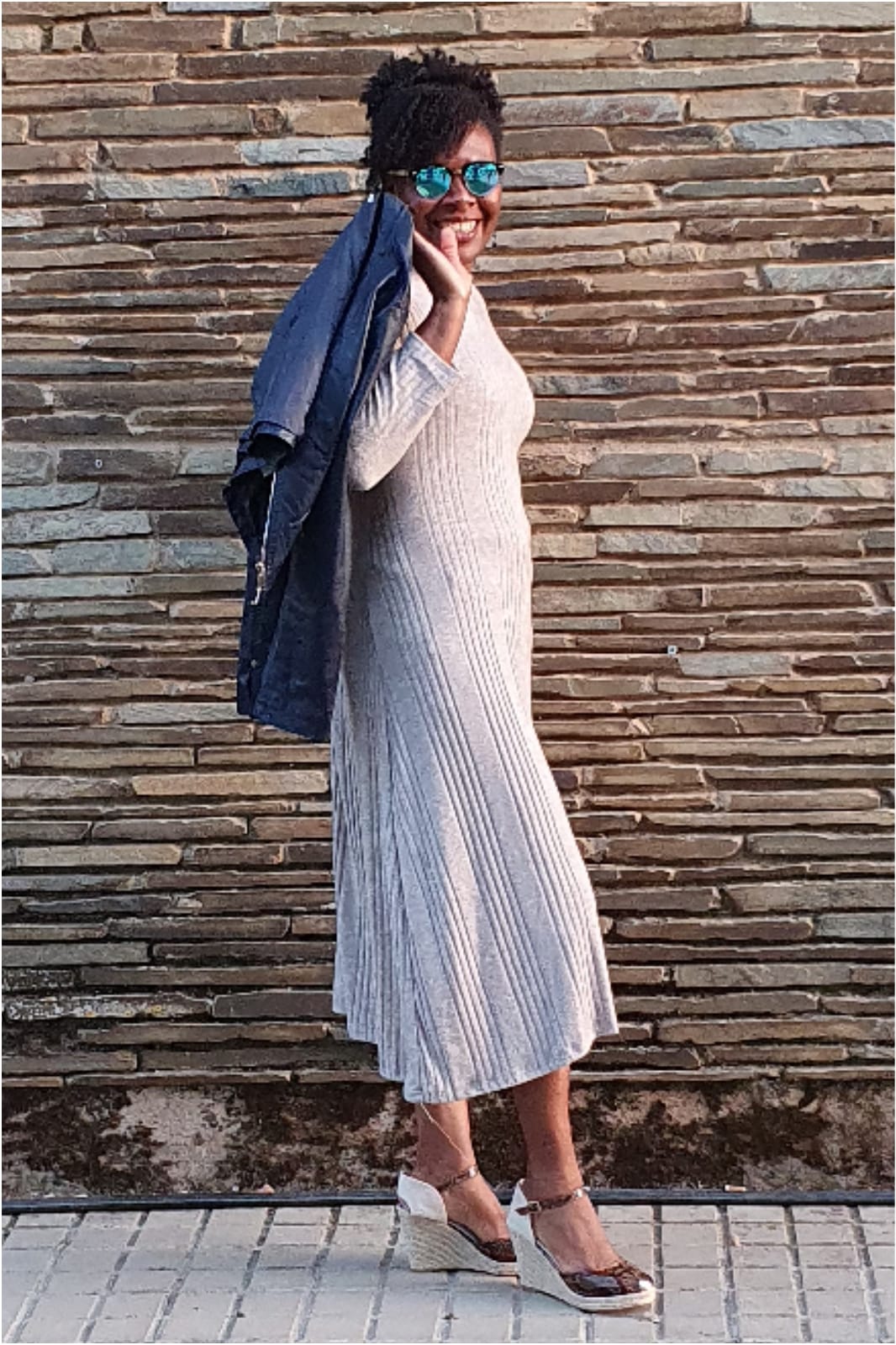 Vestido mujer punto canalé - Imagen 7