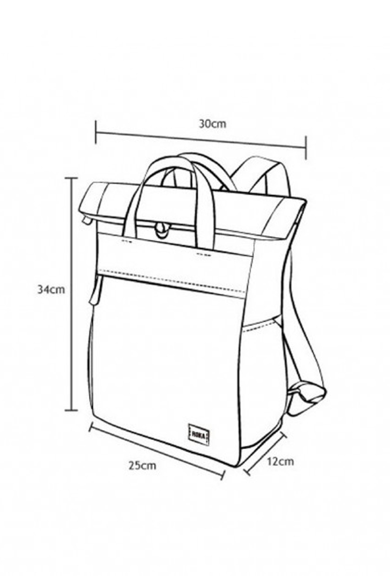 ROKA FINCHLEY mochila sostenible pequeña MOSS - Imagen 5