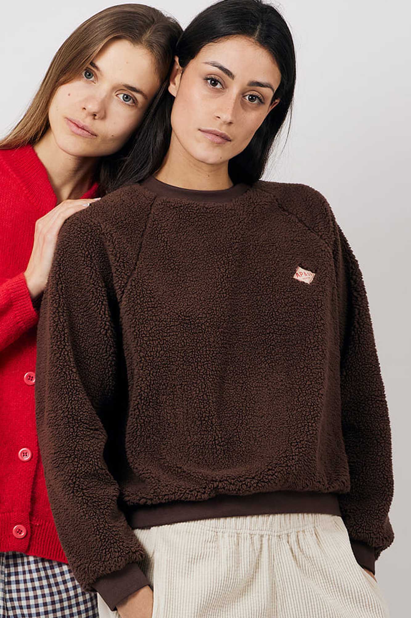 Sudadera SHERPA MARRÓN - Imagen 3