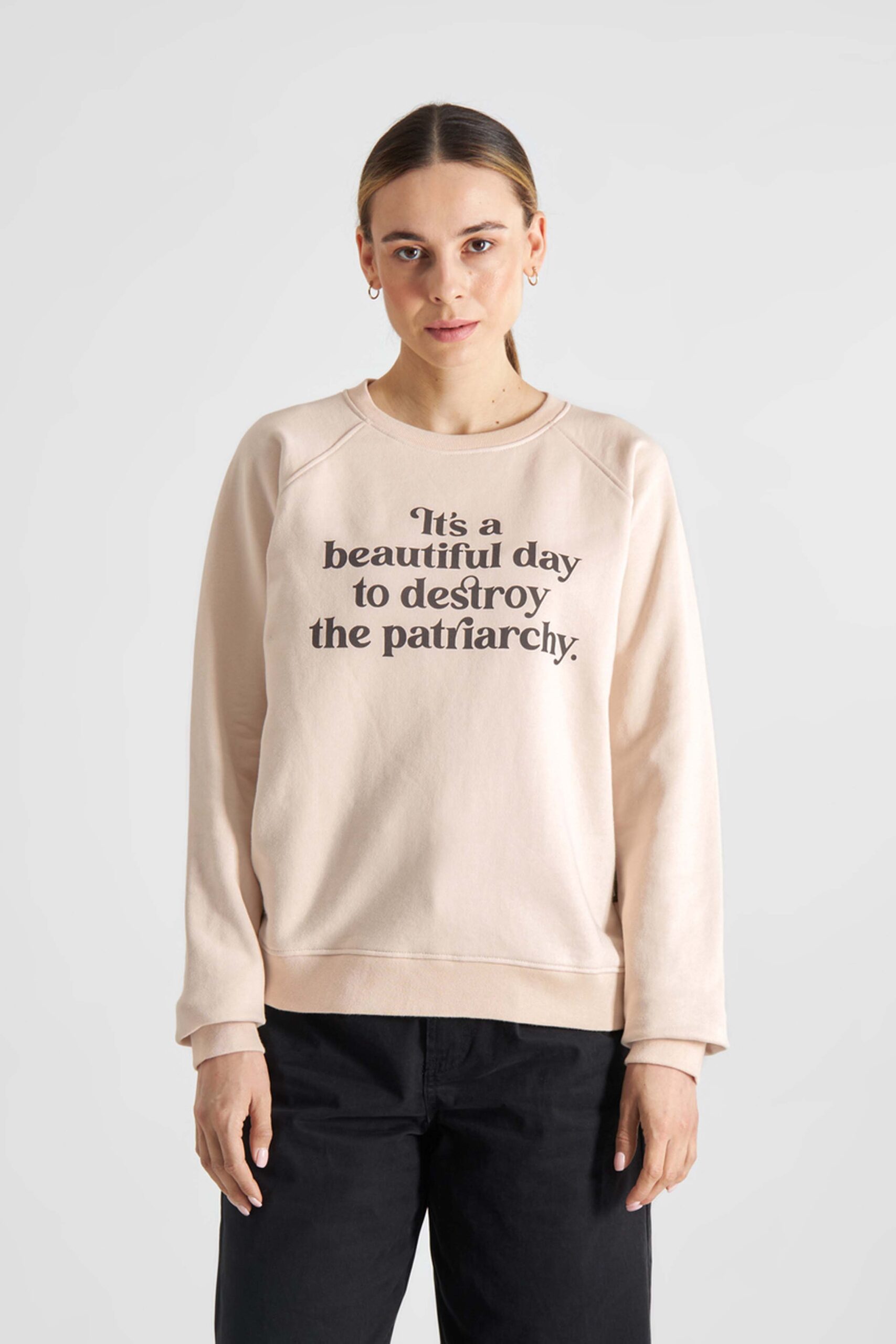 Sudadera de algodón GOTS BEAUTIFUL DAY