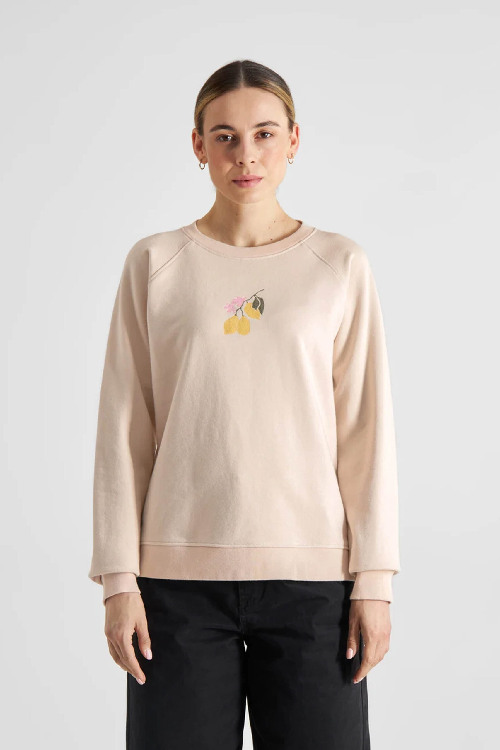 Sudadera de algodón GOTS LEMON BRANCH