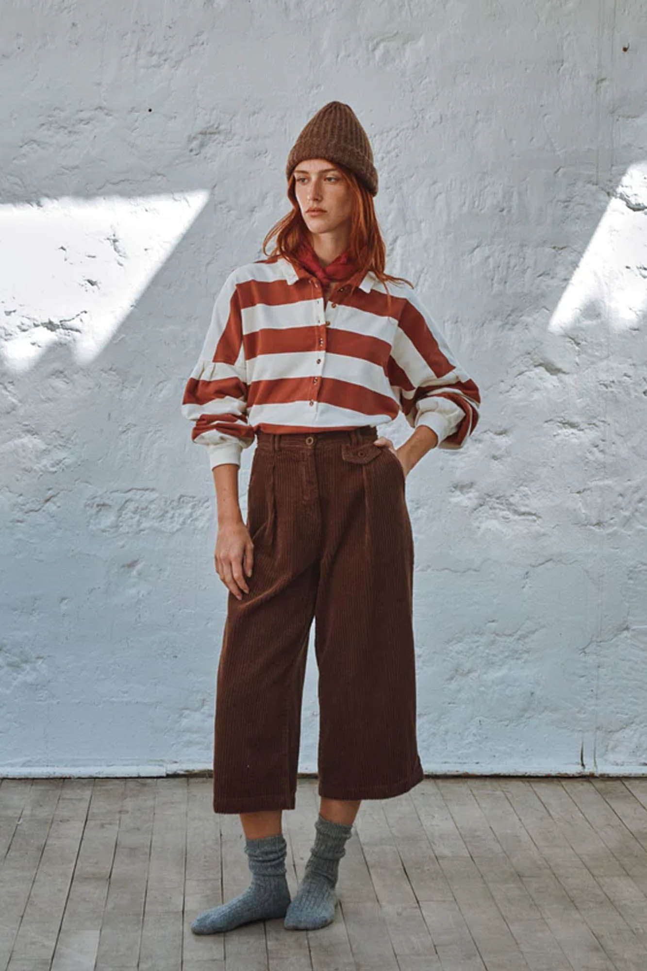 Sudadera de algodón orgánico LADRILLO