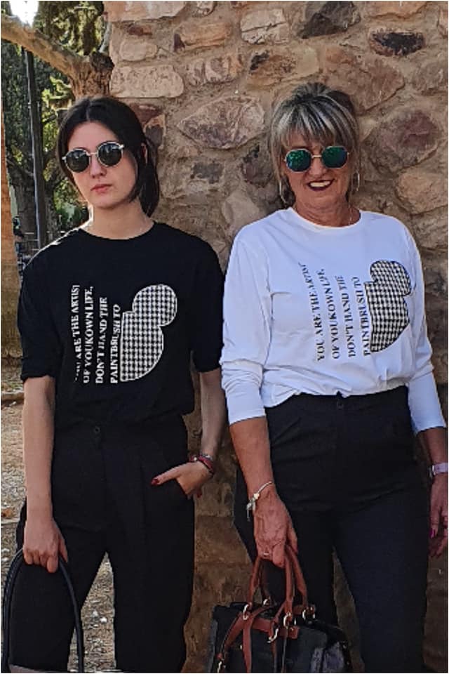 Camiseta mujer estampada talla grande