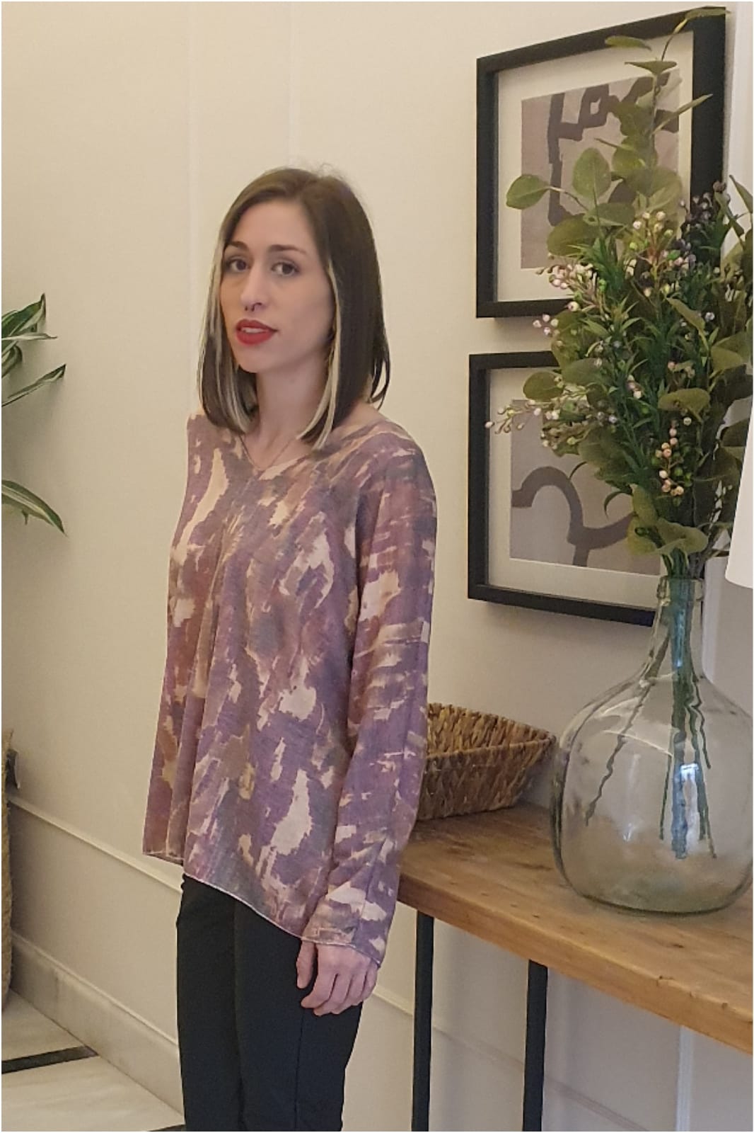 Jersey mujer estampado talla grande