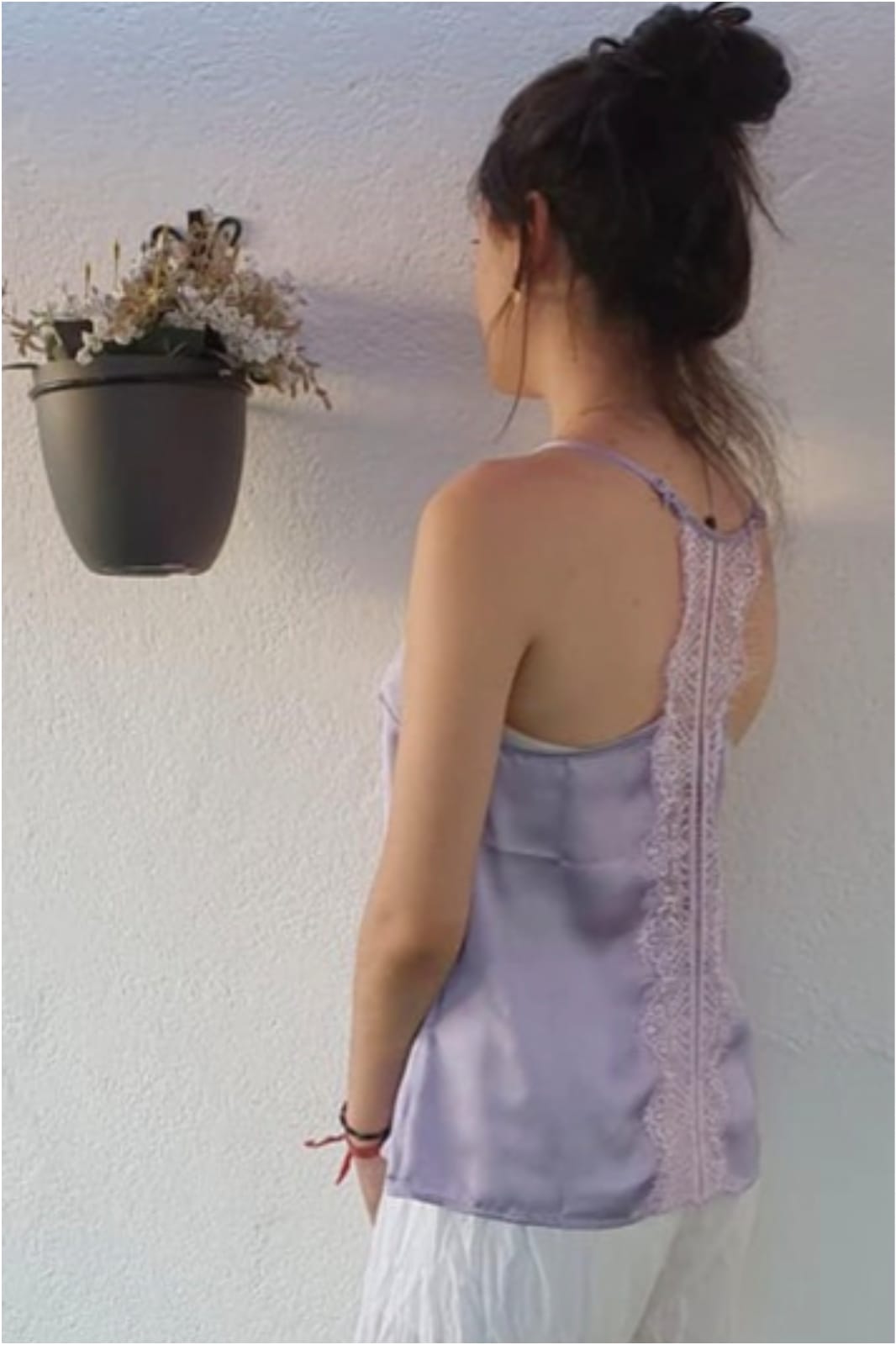 Top lencero mujer espalda encaje