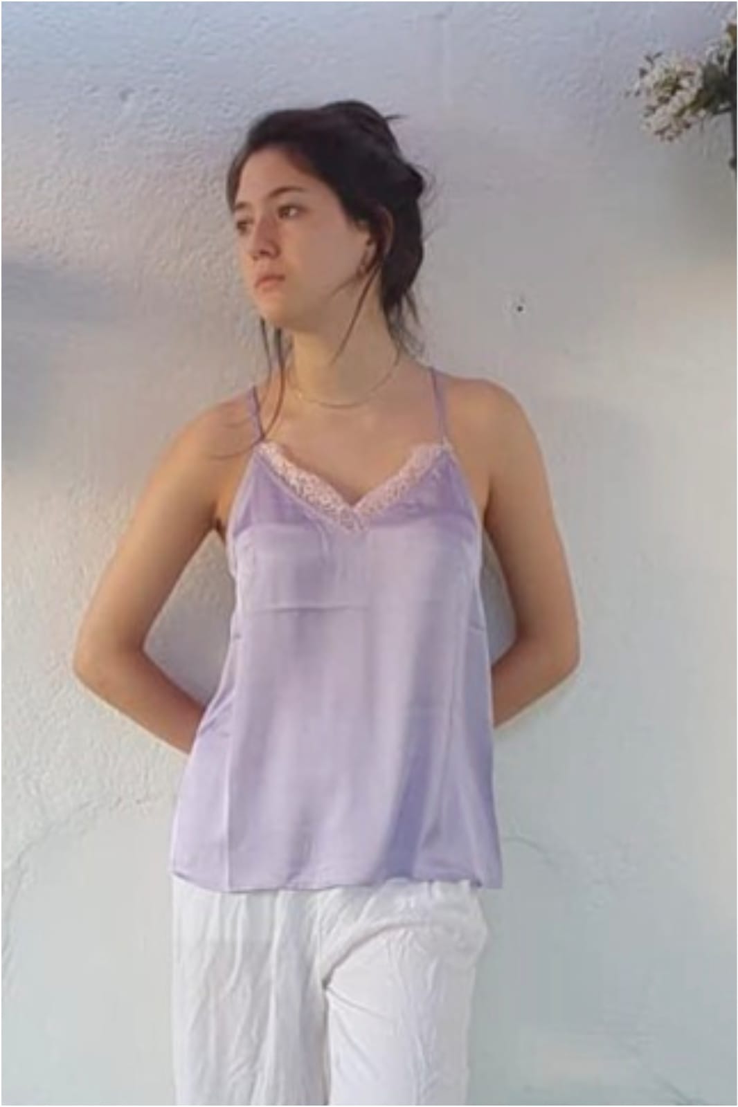 Top lencero mujer espalda encaje - Imagen 3