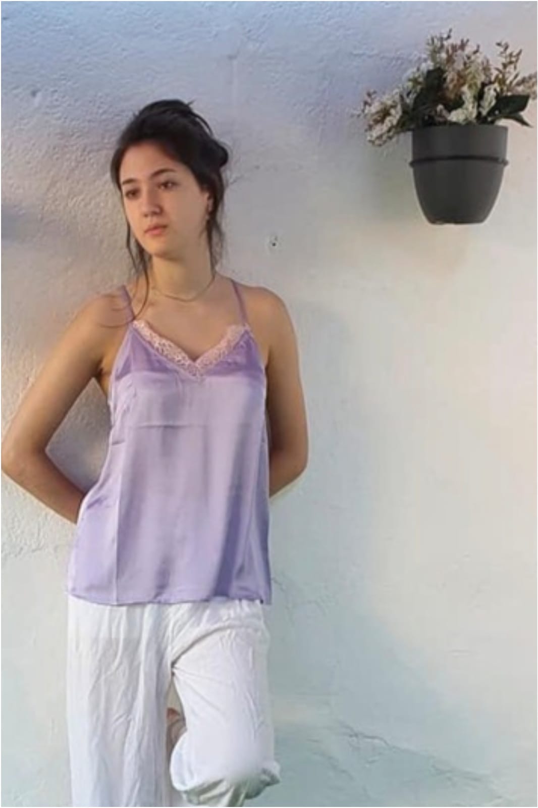 Top lencero mujer espalda encaje