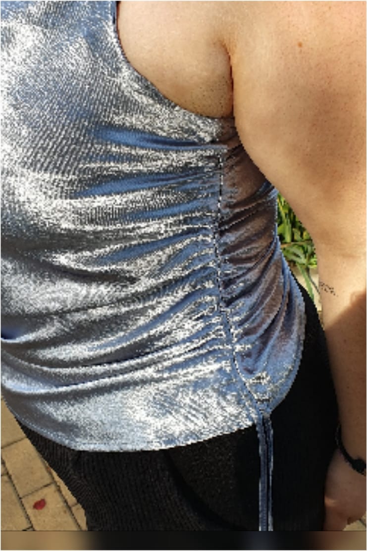 Top tirantes mujer drapeado