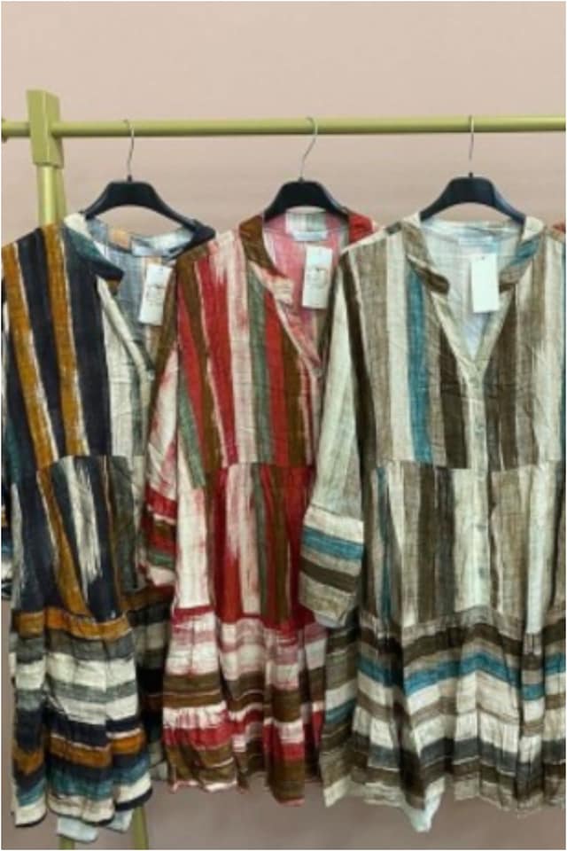 Vestido camisero mujer estampado