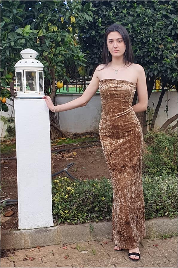 Vestido mujer terciopelo