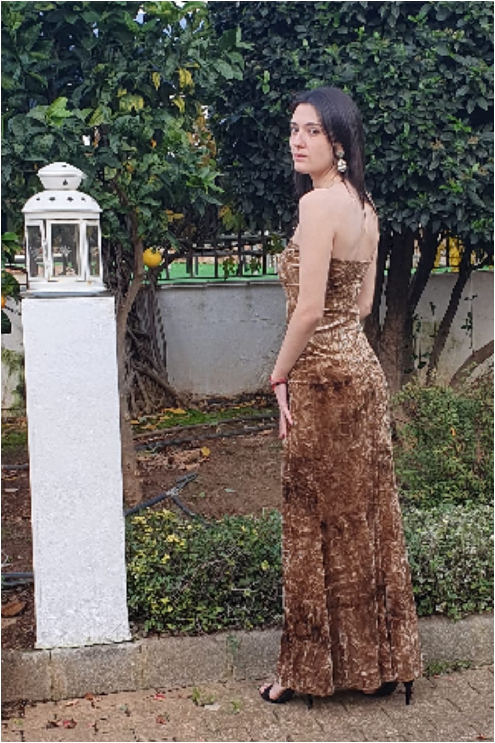Vestido mujer terciopelo