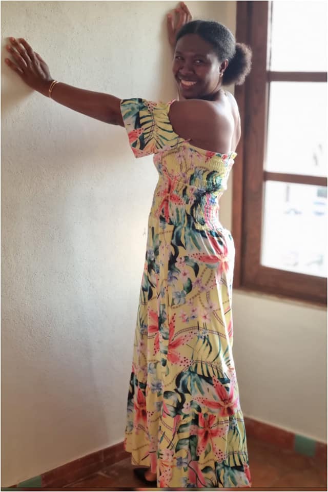 Vestido bohemio mujer largo estampado flores