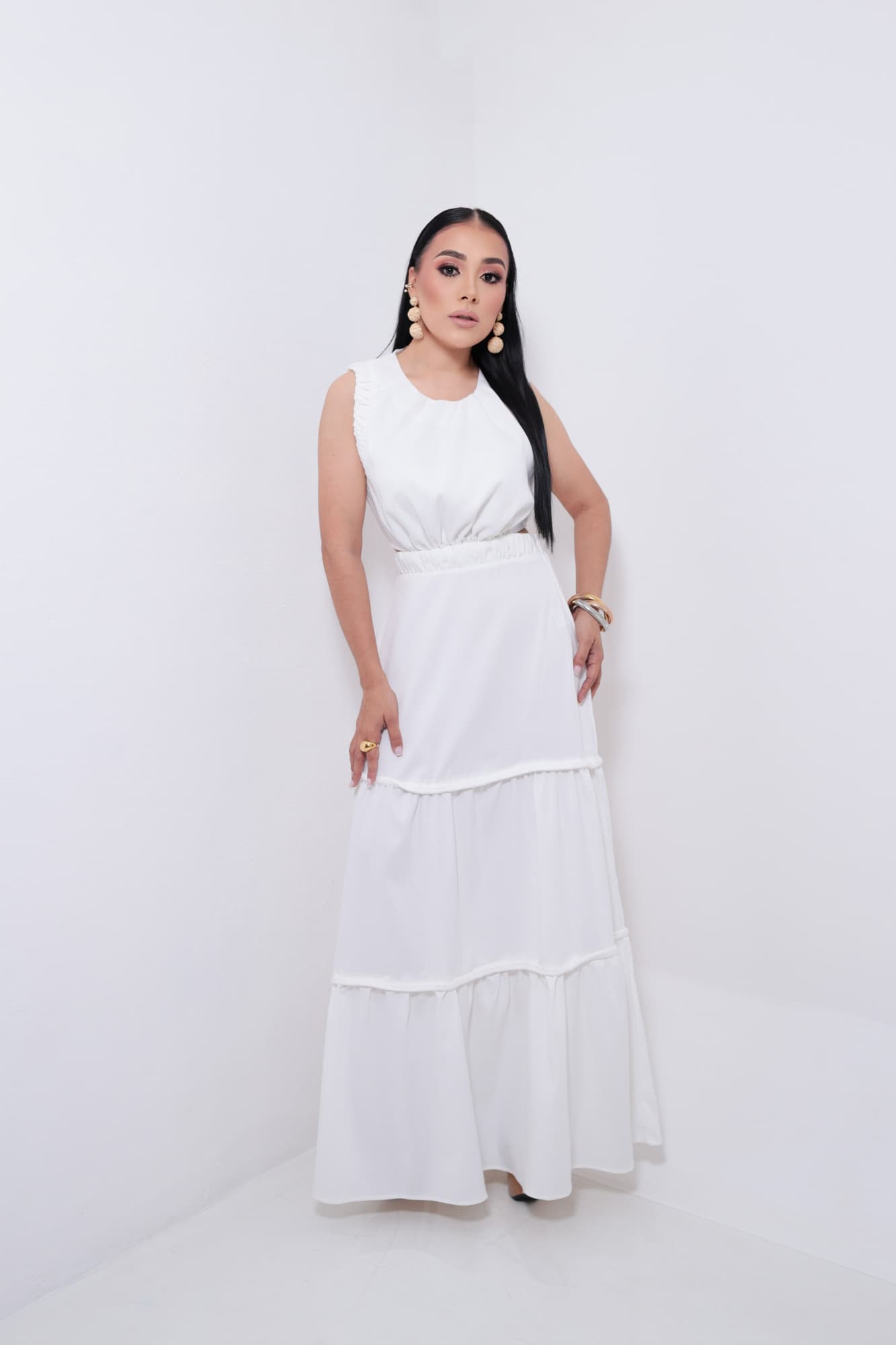 Maxi Vestido White P06944