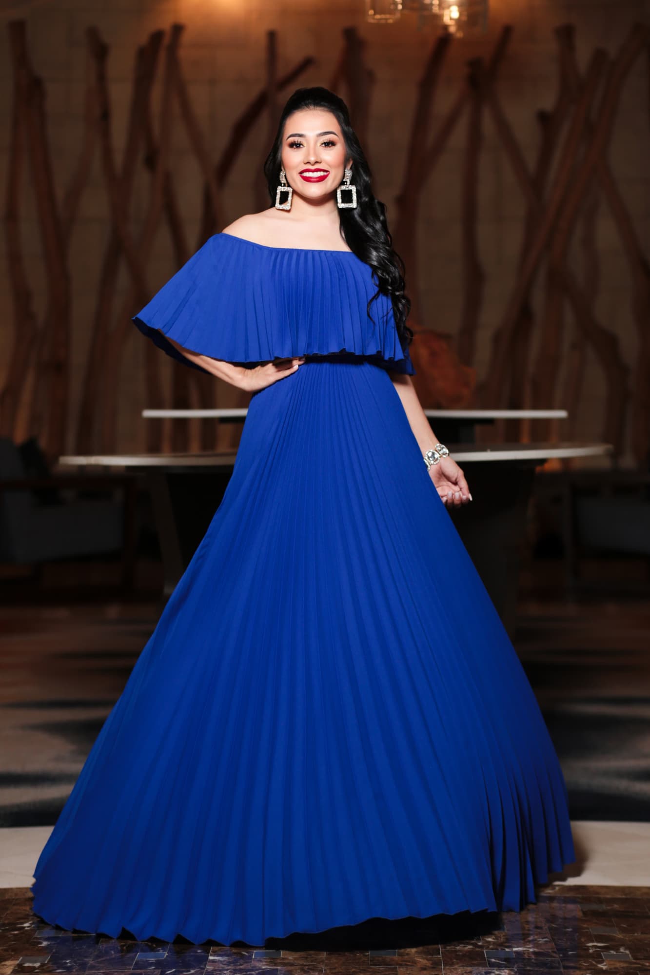 MAXI VESTIDO AZUL P06746