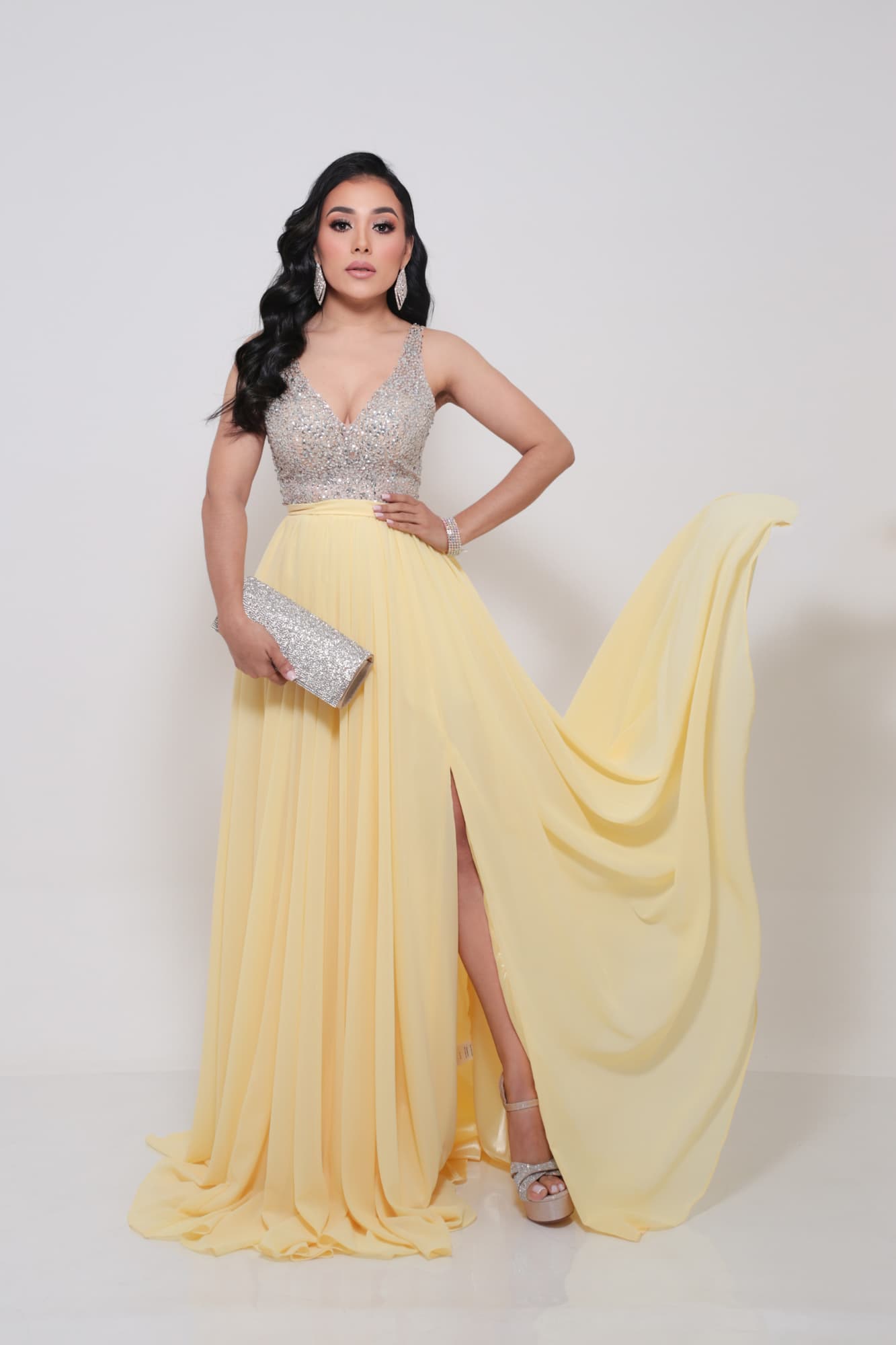 MAXI VESTIDO AMARILLO P06741