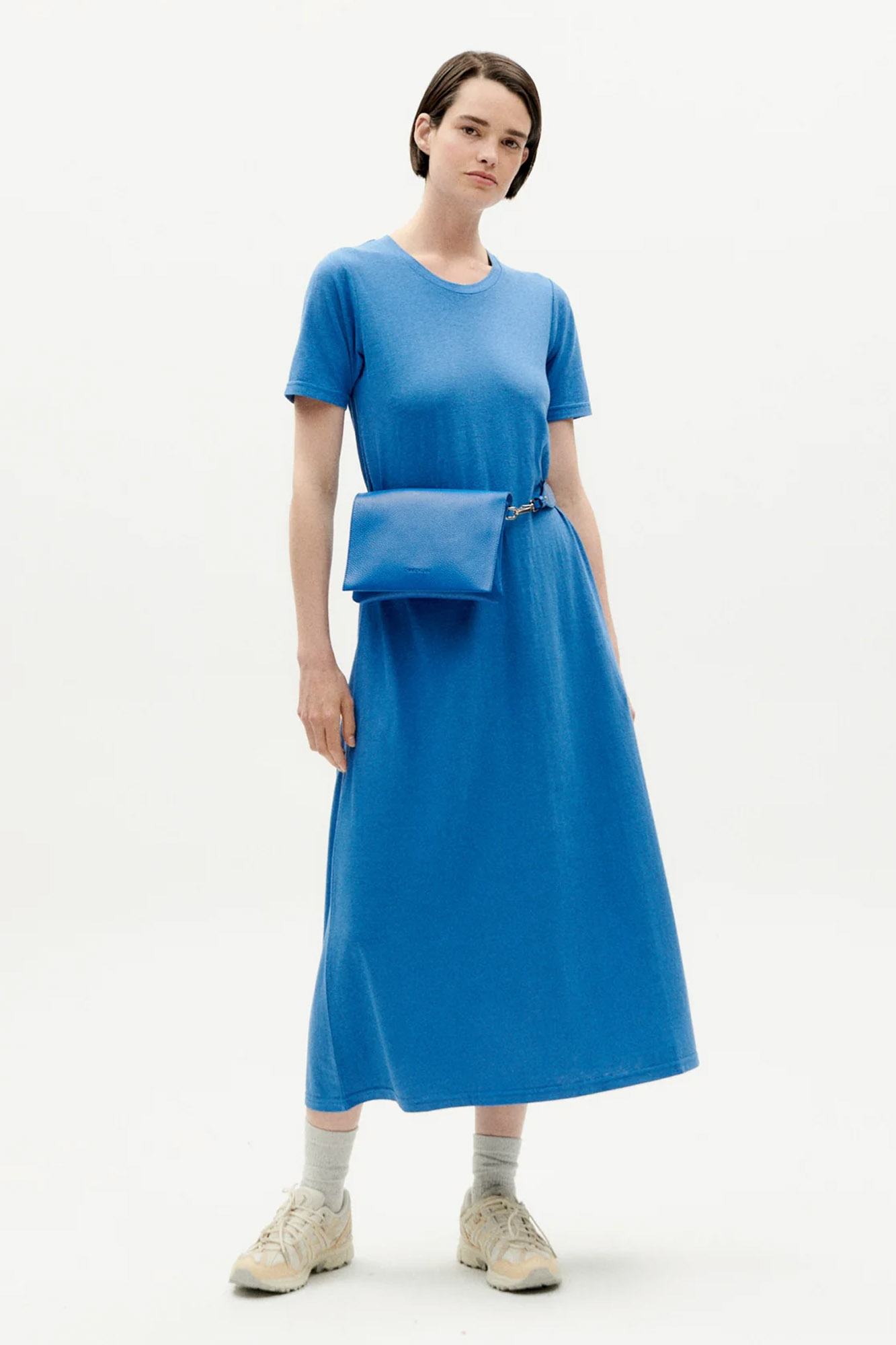 Vestido de cáñamo OUEME AZUL