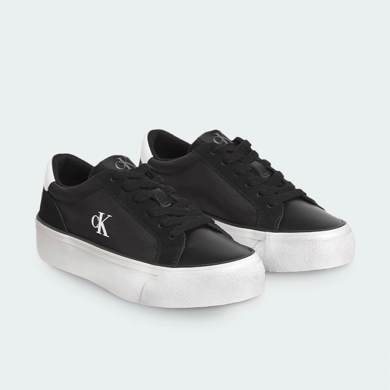 Tenis Calvin Klein Plataforma Negro Mujer K05684