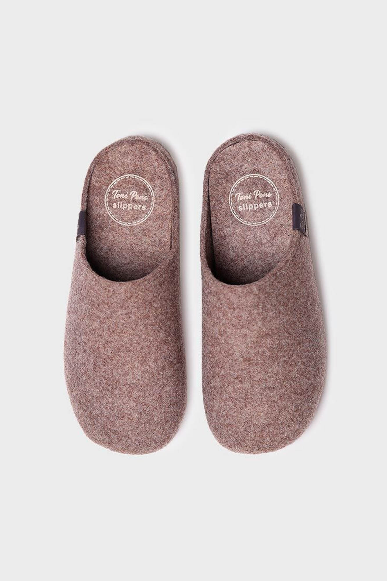 Zapatillas de fieltro reciclado MONA TAUPE