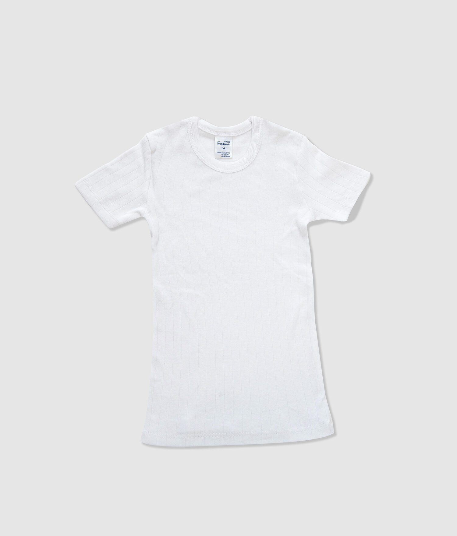 👕 Camiseta Interior de Manga Corta para Niño Abanderado Modelo 302: Calidad, Suavidad y Confort para el Día a Día