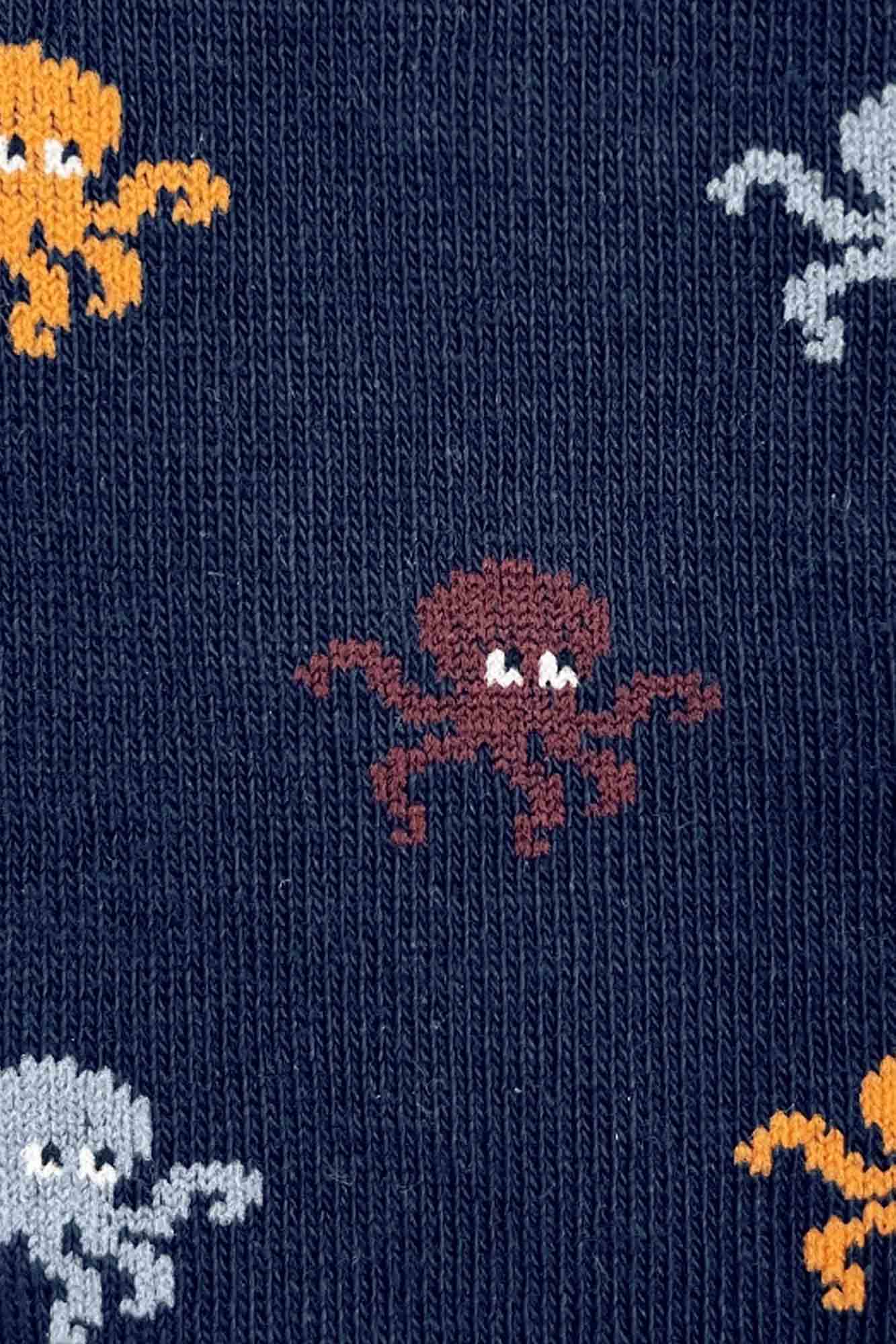 Calcetines de algodón PULPOS MARINO - Imagen 3