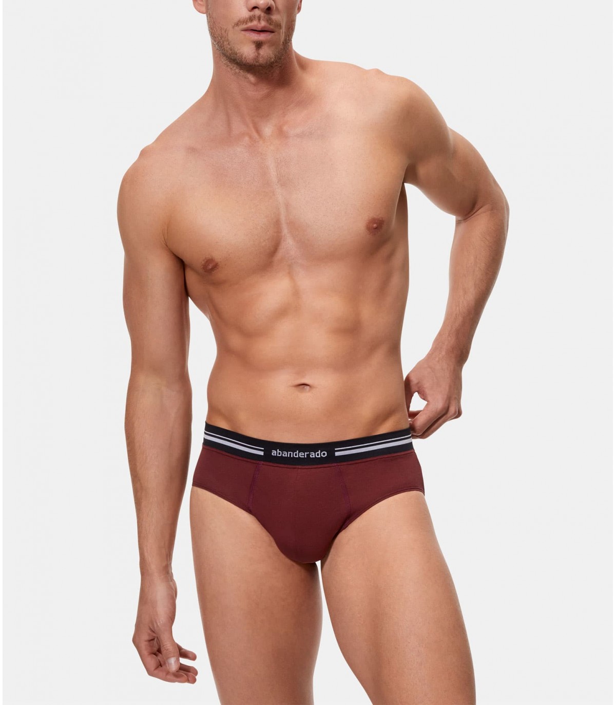 👕 Slip Abanderado Hombre Modelo 77H en Color Vino: Elegancia, Confort y Calidad en una Prenda Íntima Inigualable