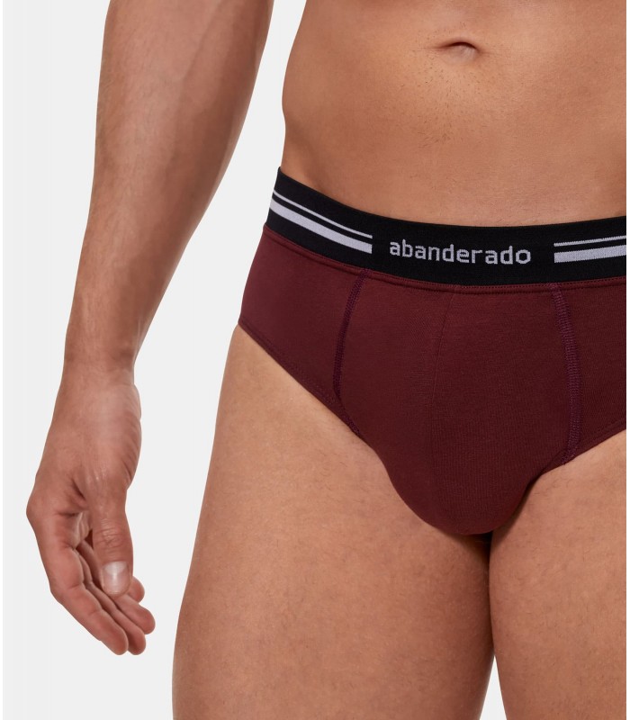 👕 Slip Abanderado Hombre Modelo 77H en Color Vino: Elegancia, Confort y Calidad en una Prenda Íntima Inigualable - Imagen 4