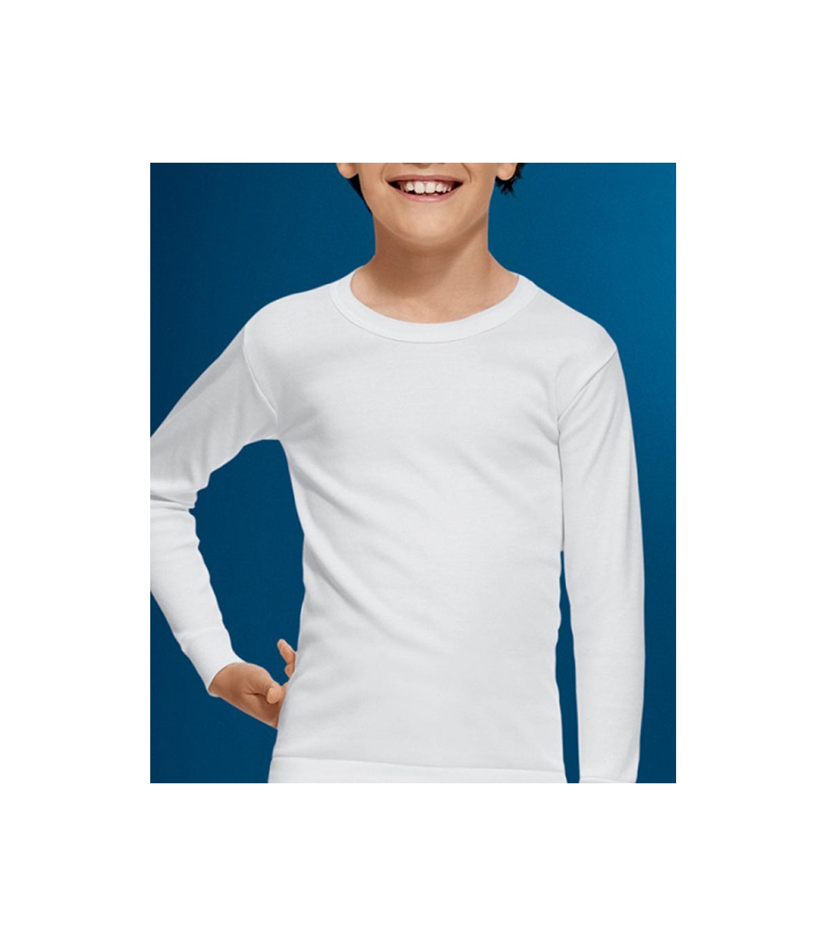 👕 Camiseta Interior de Manga Larga para Niño Abanderado Modelo 207: Calidad y Confort para Todas las Temporadas