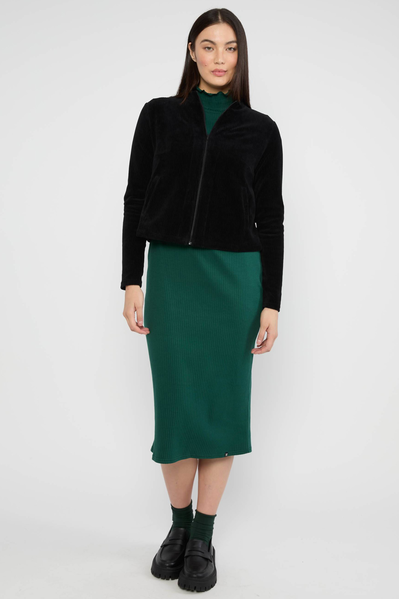 Chaqueta con cremallera JOLLY ZIP BLACK