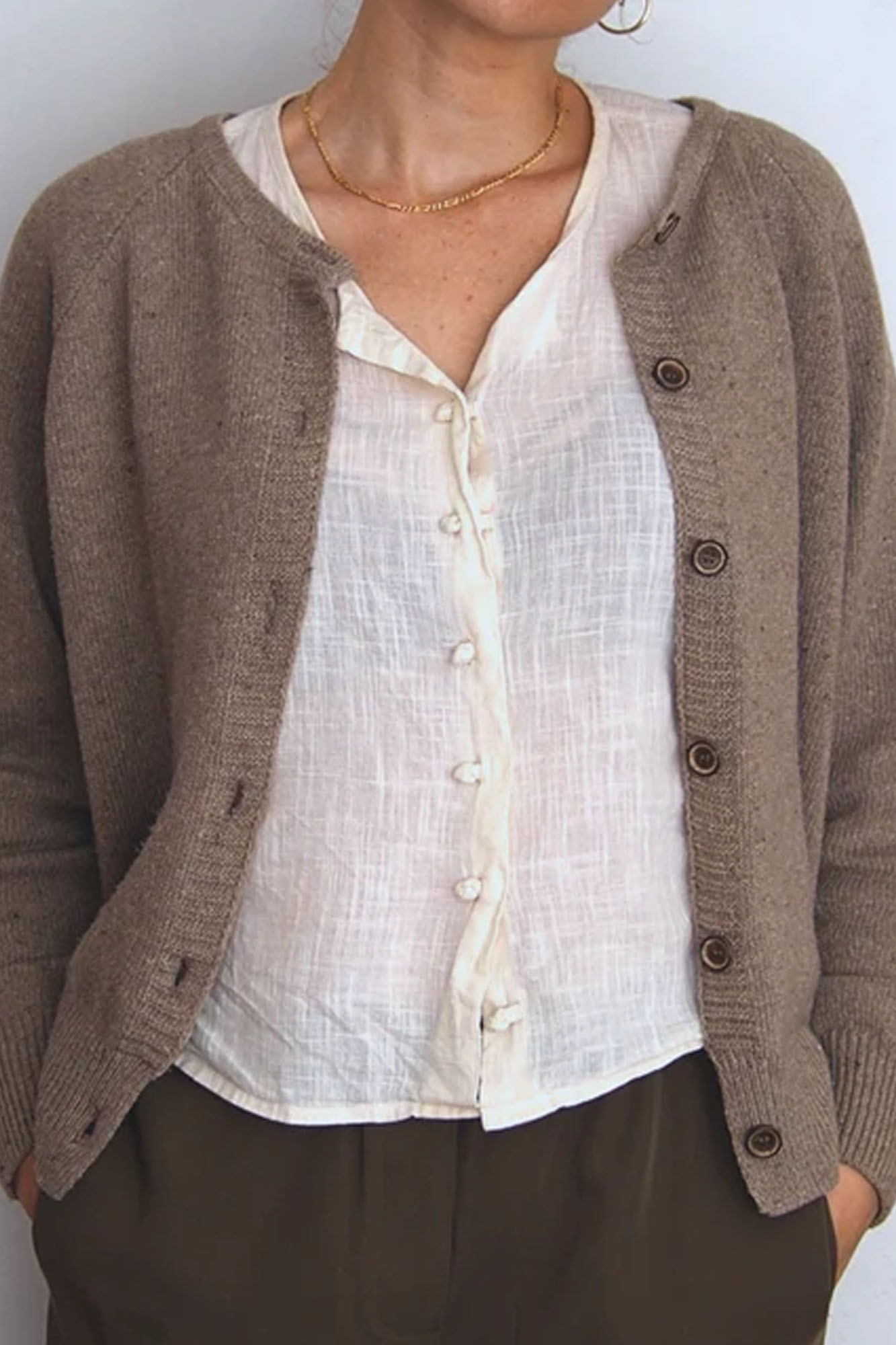 Chaqueta de hilo reciclado ANGELETA TOAST