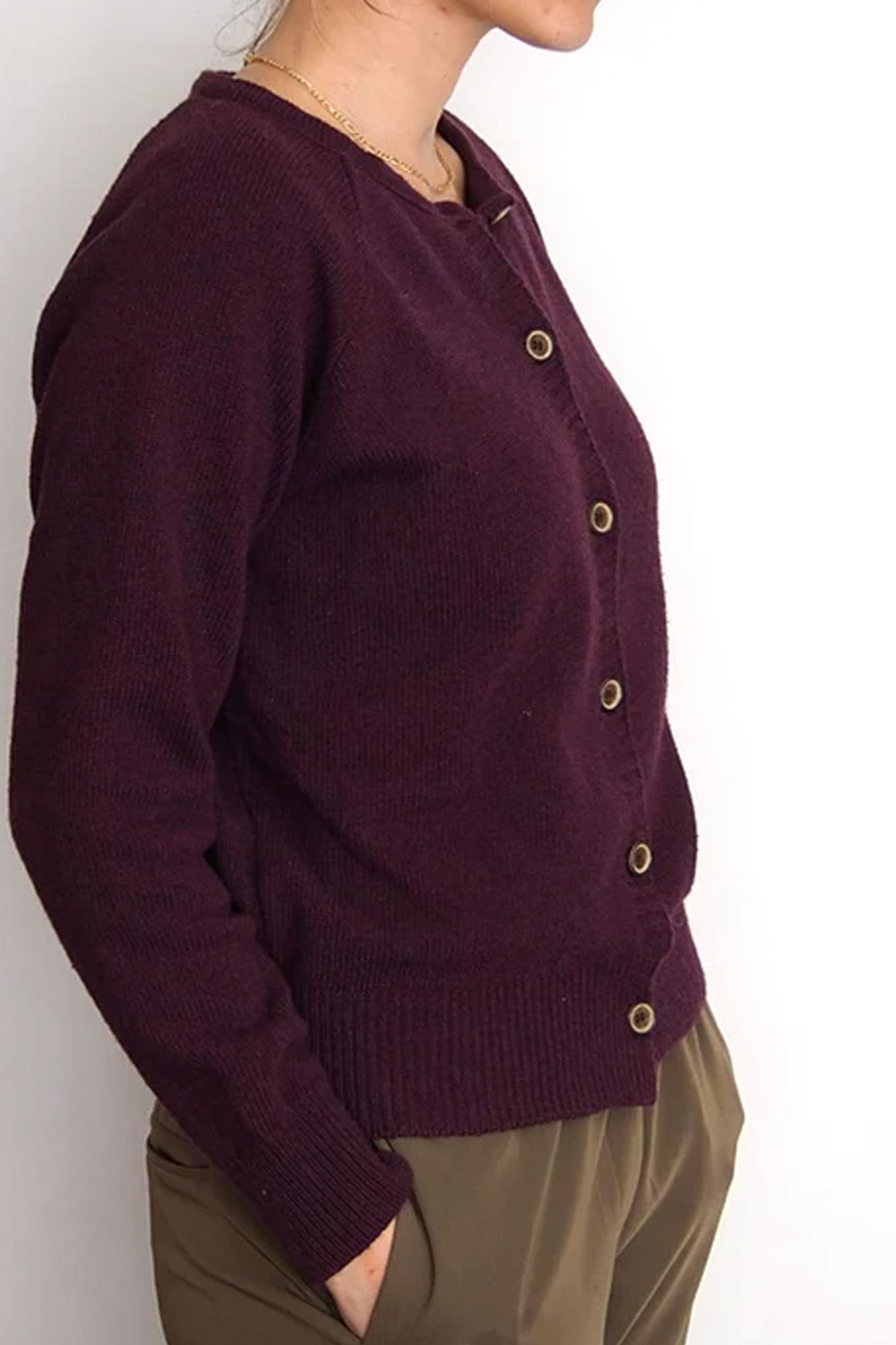 Chaqueta de hilo reciclado ANGELETA WINE