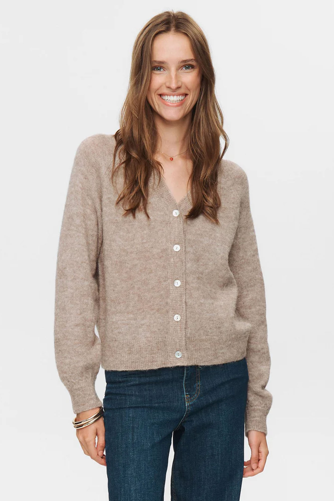 Chaqueta de punto NURIETTE TAUPE