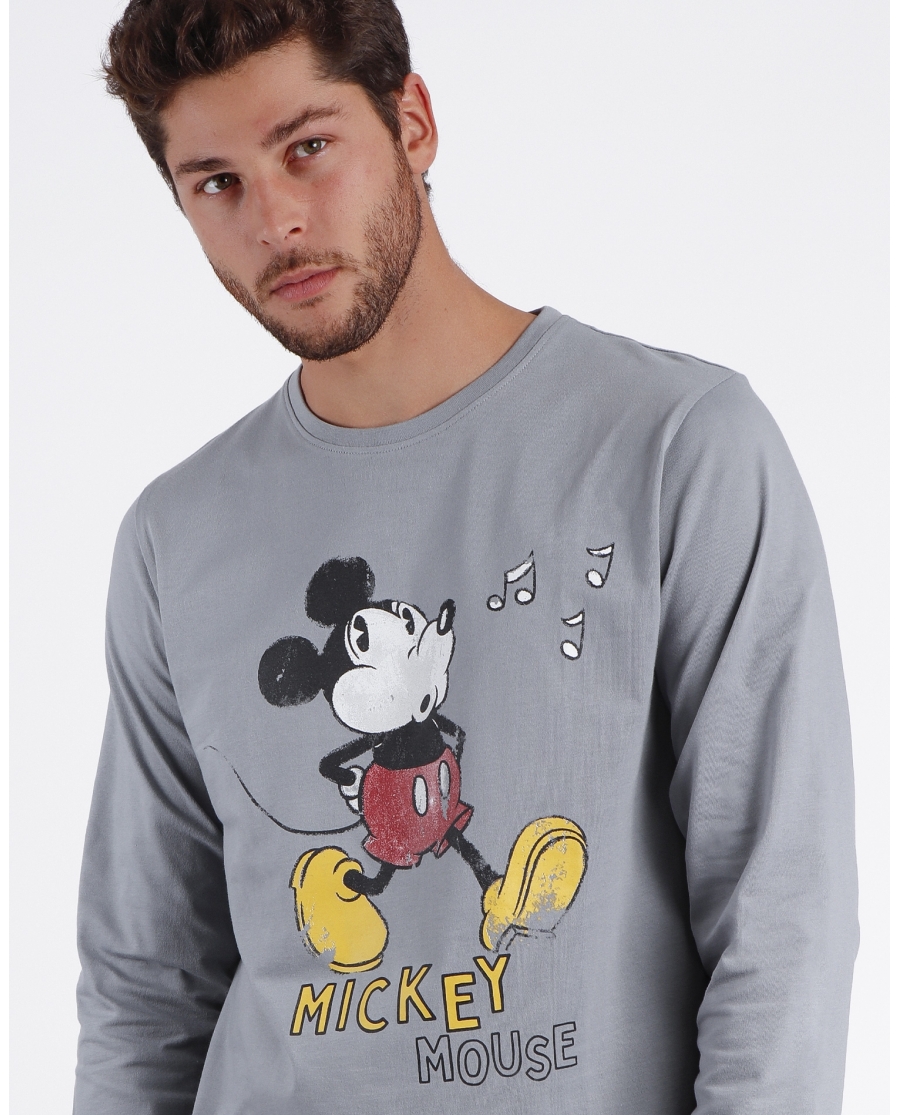 pijama hombre disney manga larga mickey modelo 60691