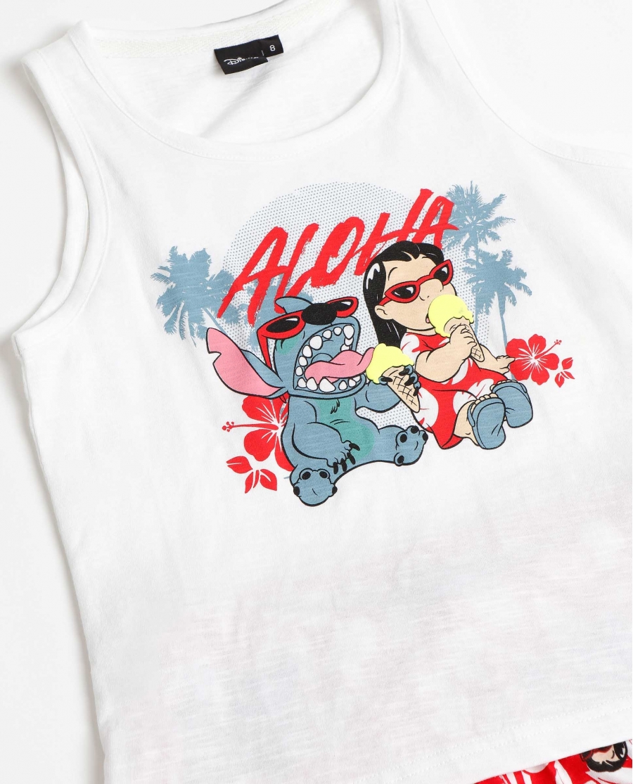 pijama verano lilo & stich niña talla 6 años - Imagen 3