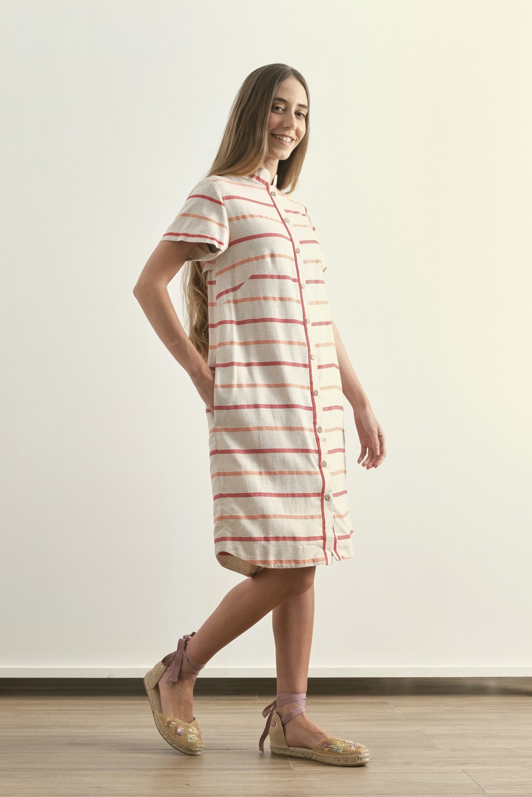 Vestido camisero de rayas RULA