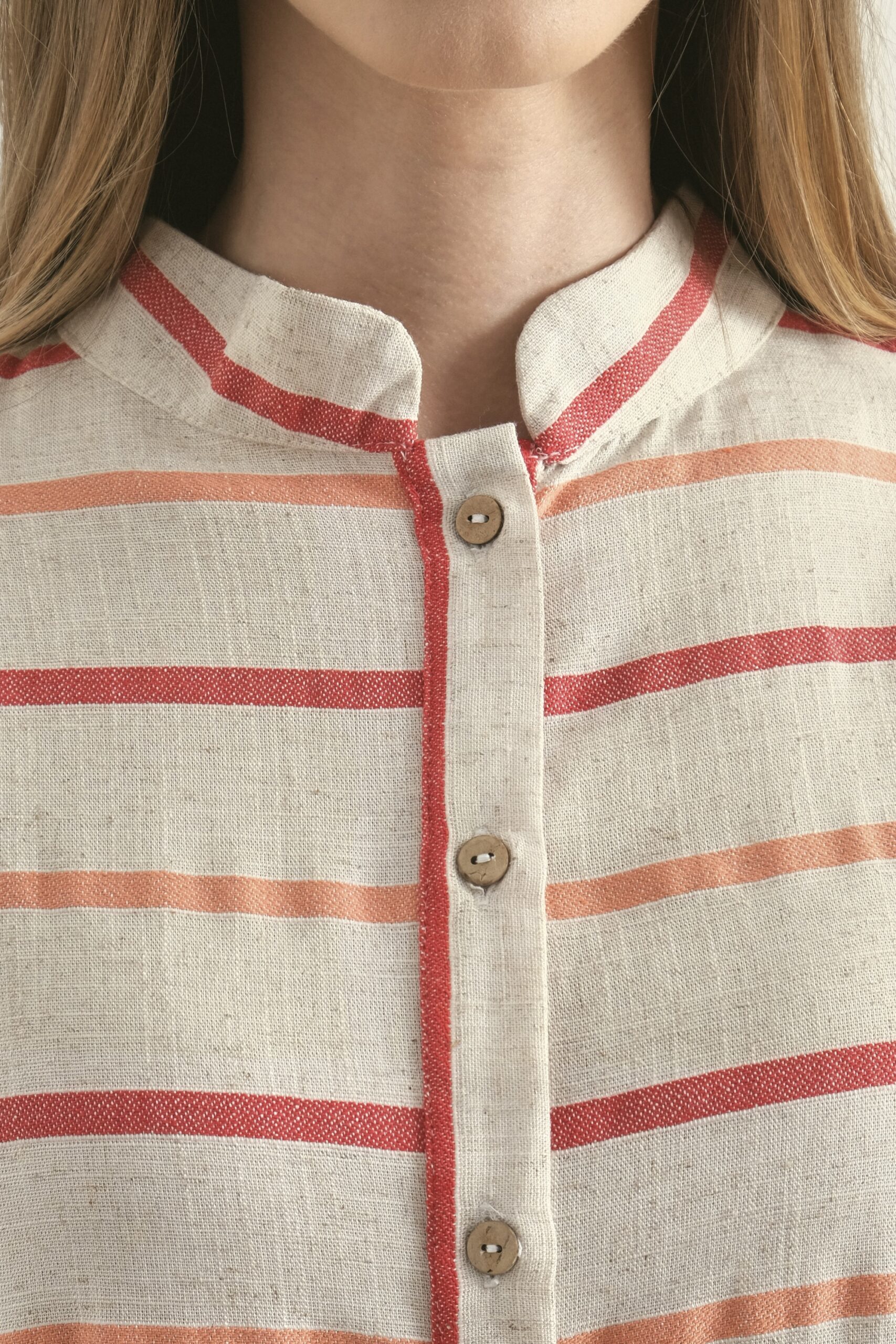 Vestido camisero de rayas RULA - Imagen 4