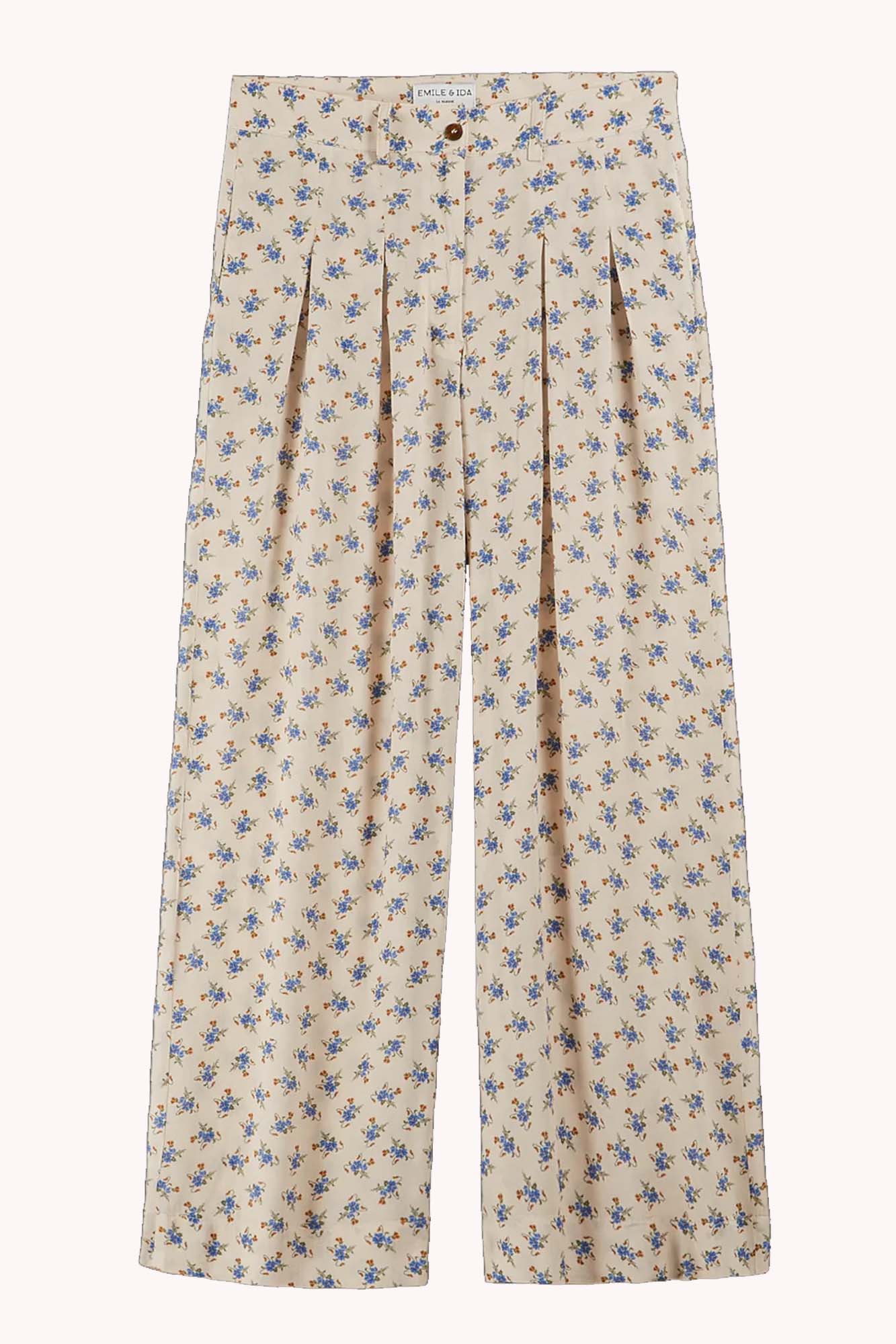 Pantalón palazzo BEN AZUL